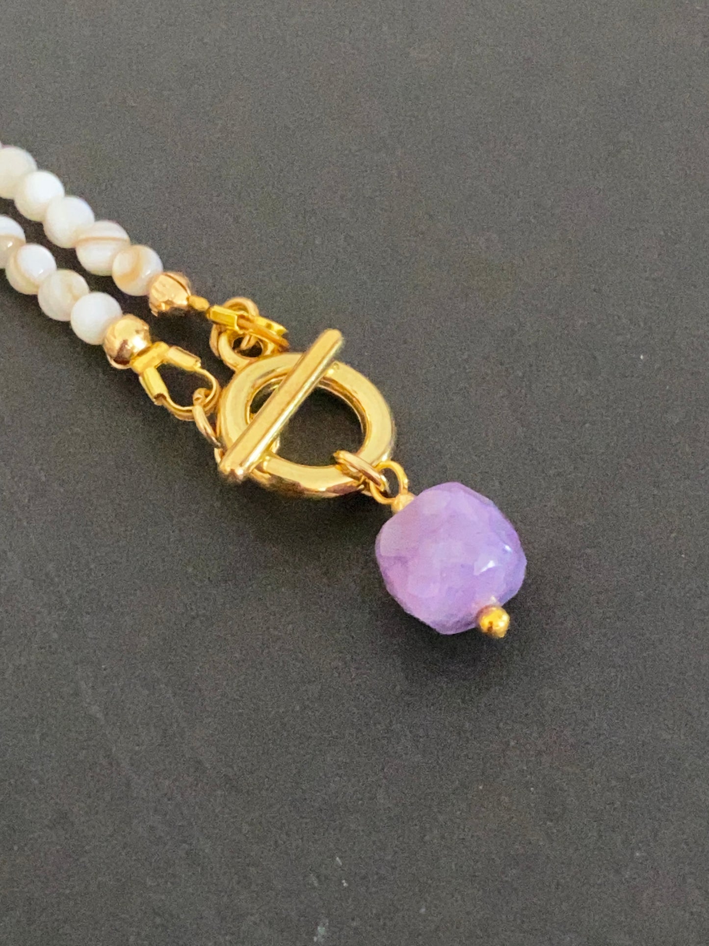 Amethyst Charm Necklace