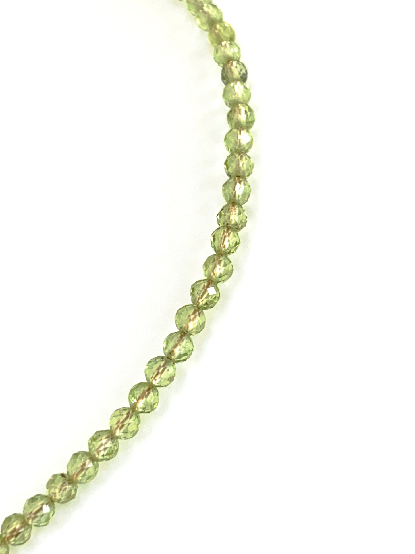Peridot crystal necklace