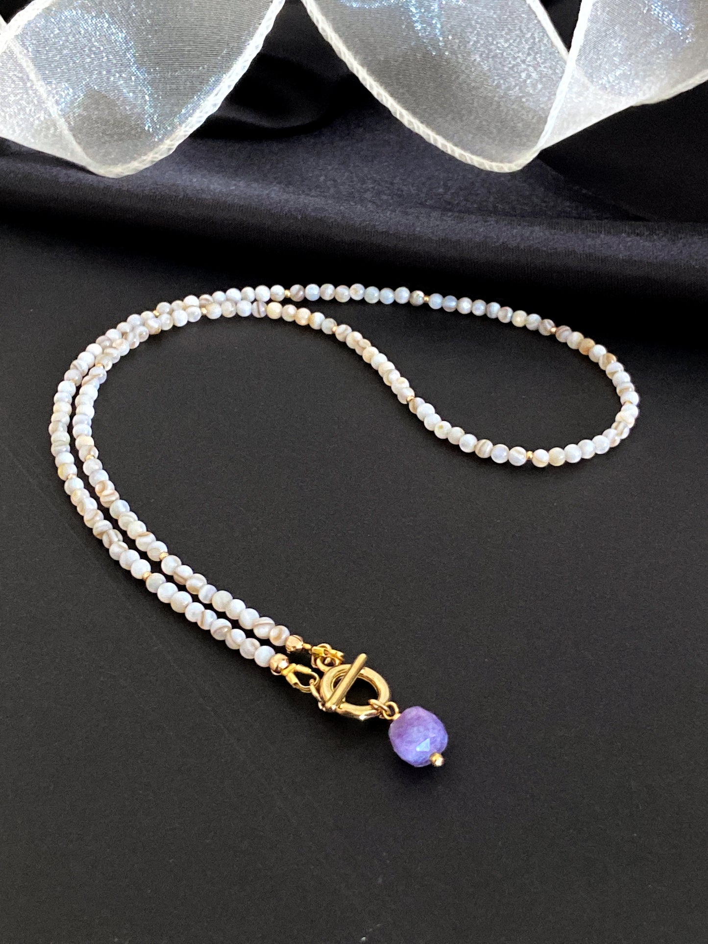 Amethyst Charm Necklace