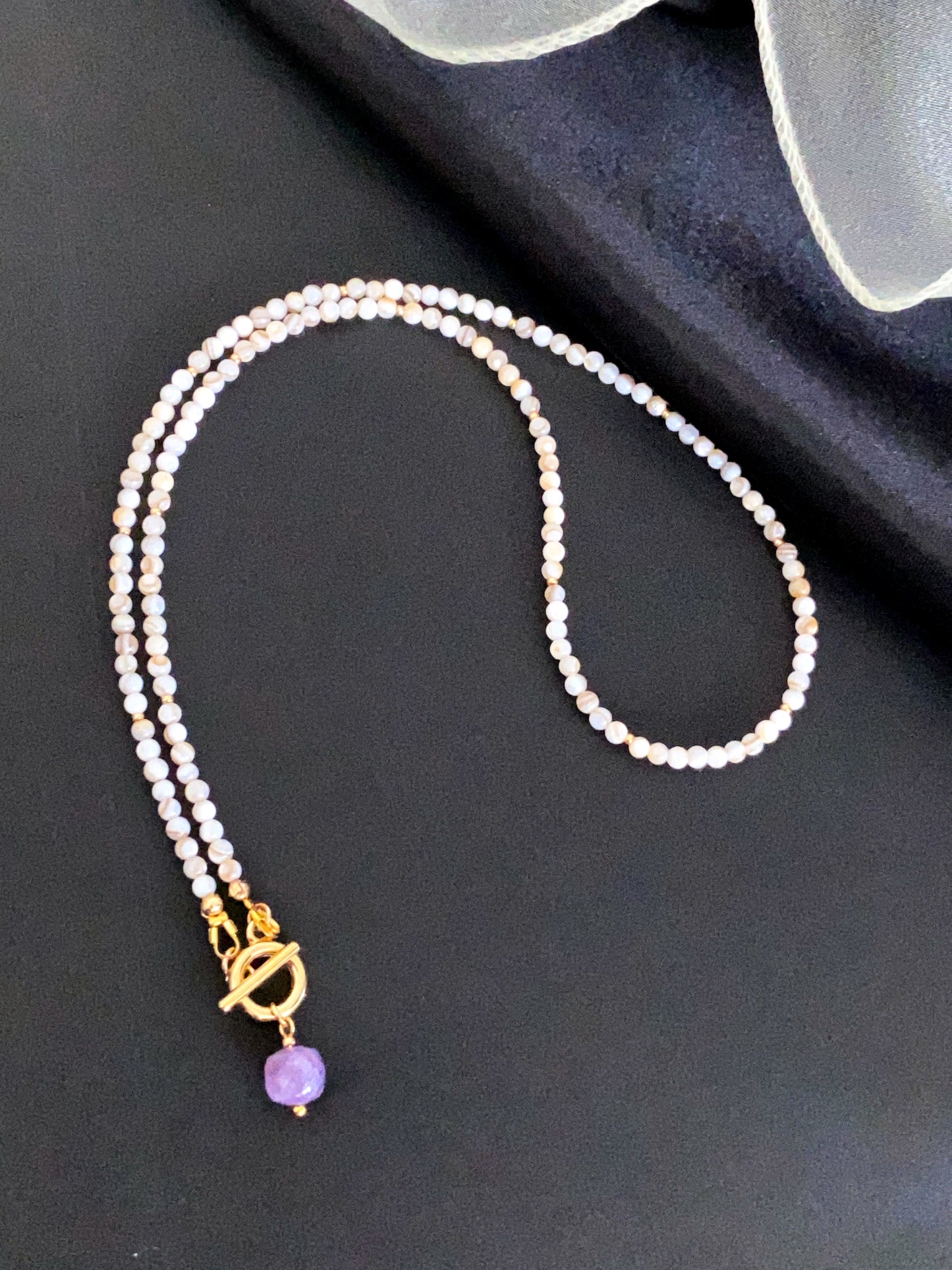 Amethyst Charm Necklace