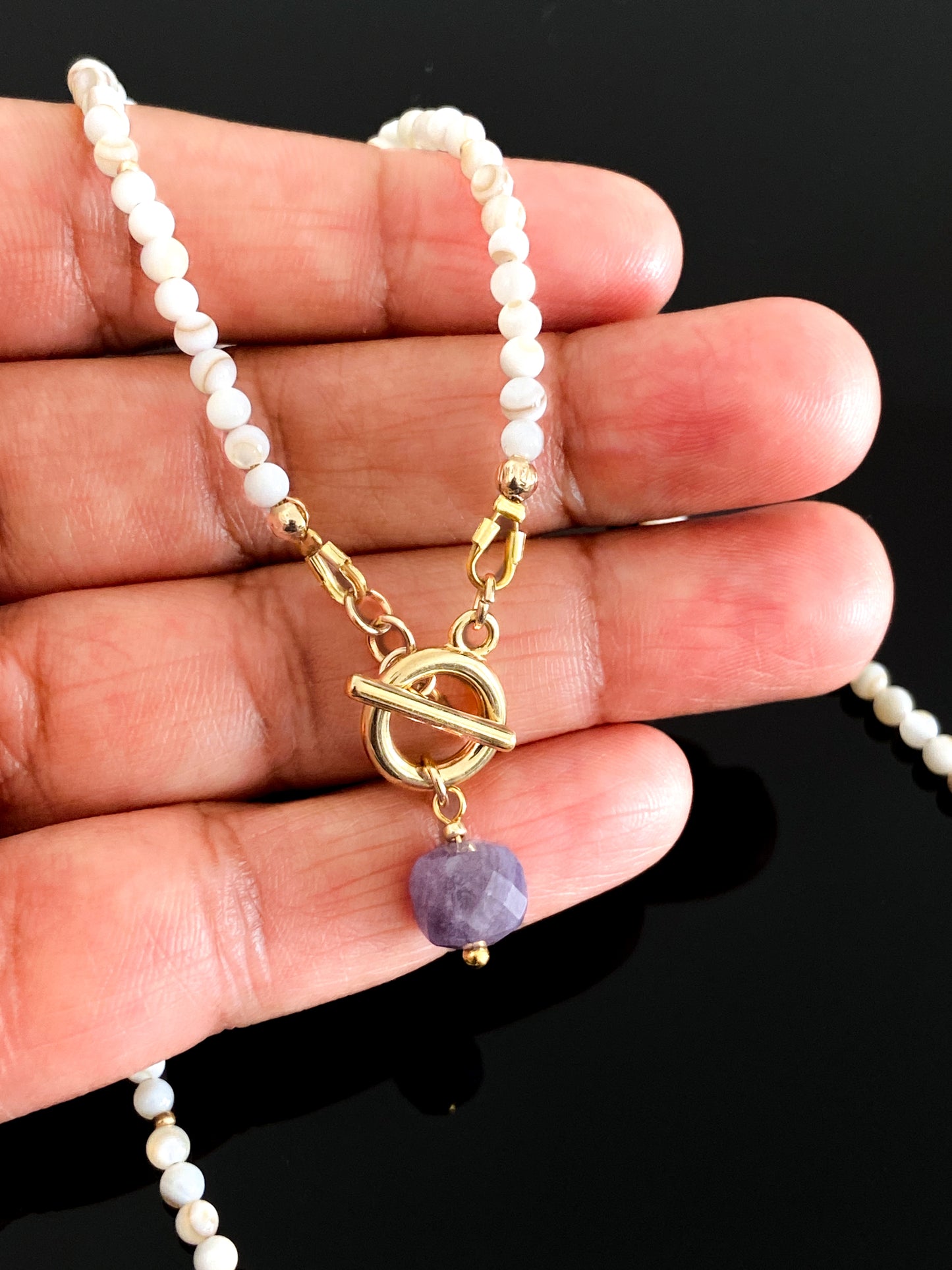 Amethyst Charm Necklace