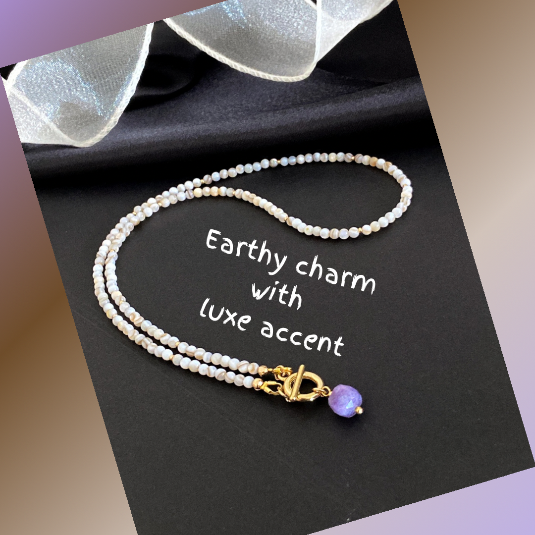 Amethyst Charm Necklace
