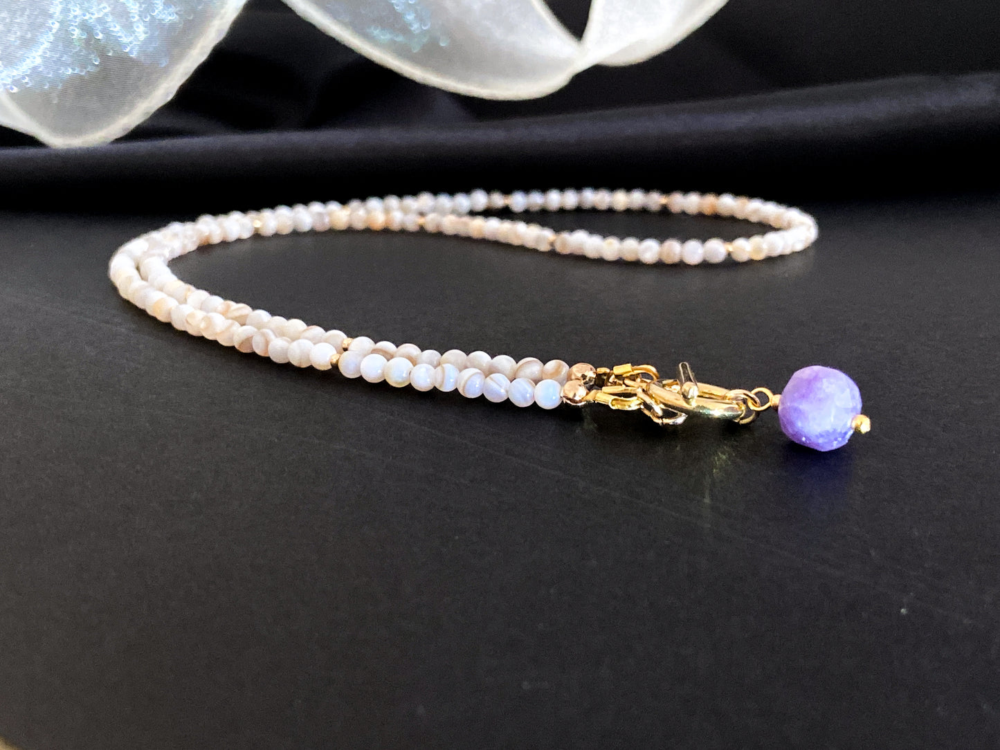 Amethyst Charm Necklace