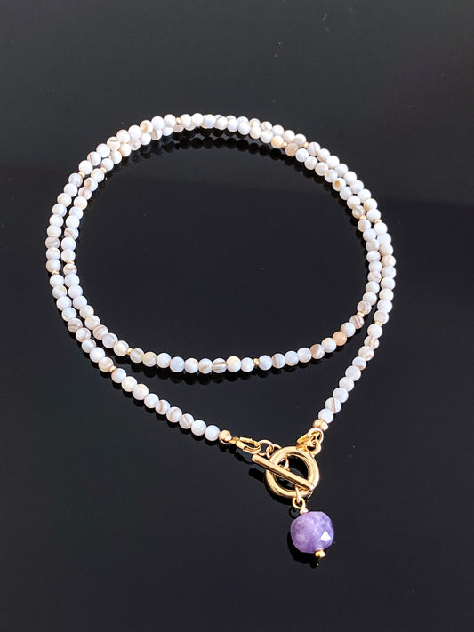 Amethyst Charm Necklace