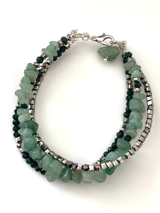 Aventurine multi-strand bracelet