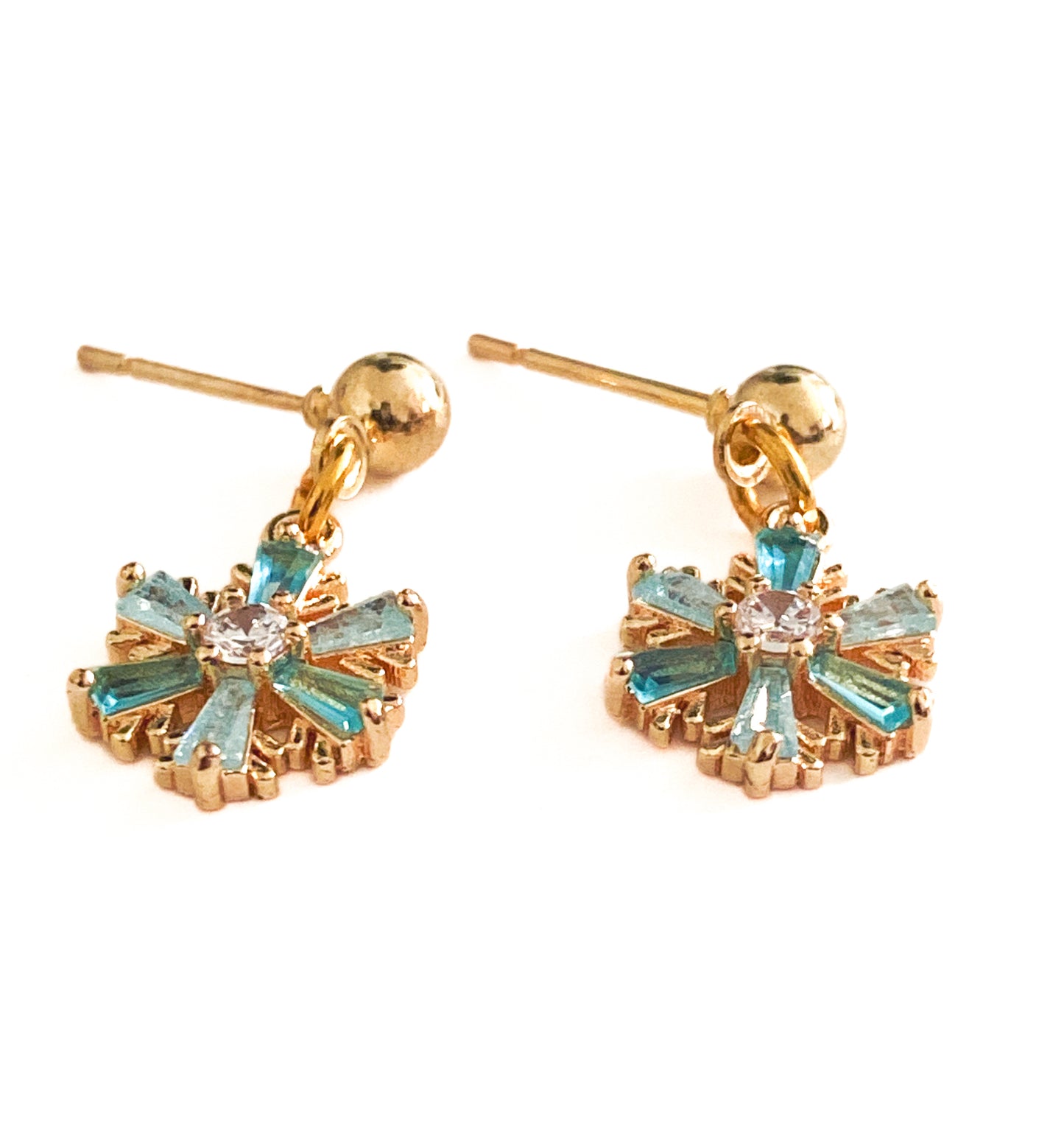 Sparkly snowflake earrings