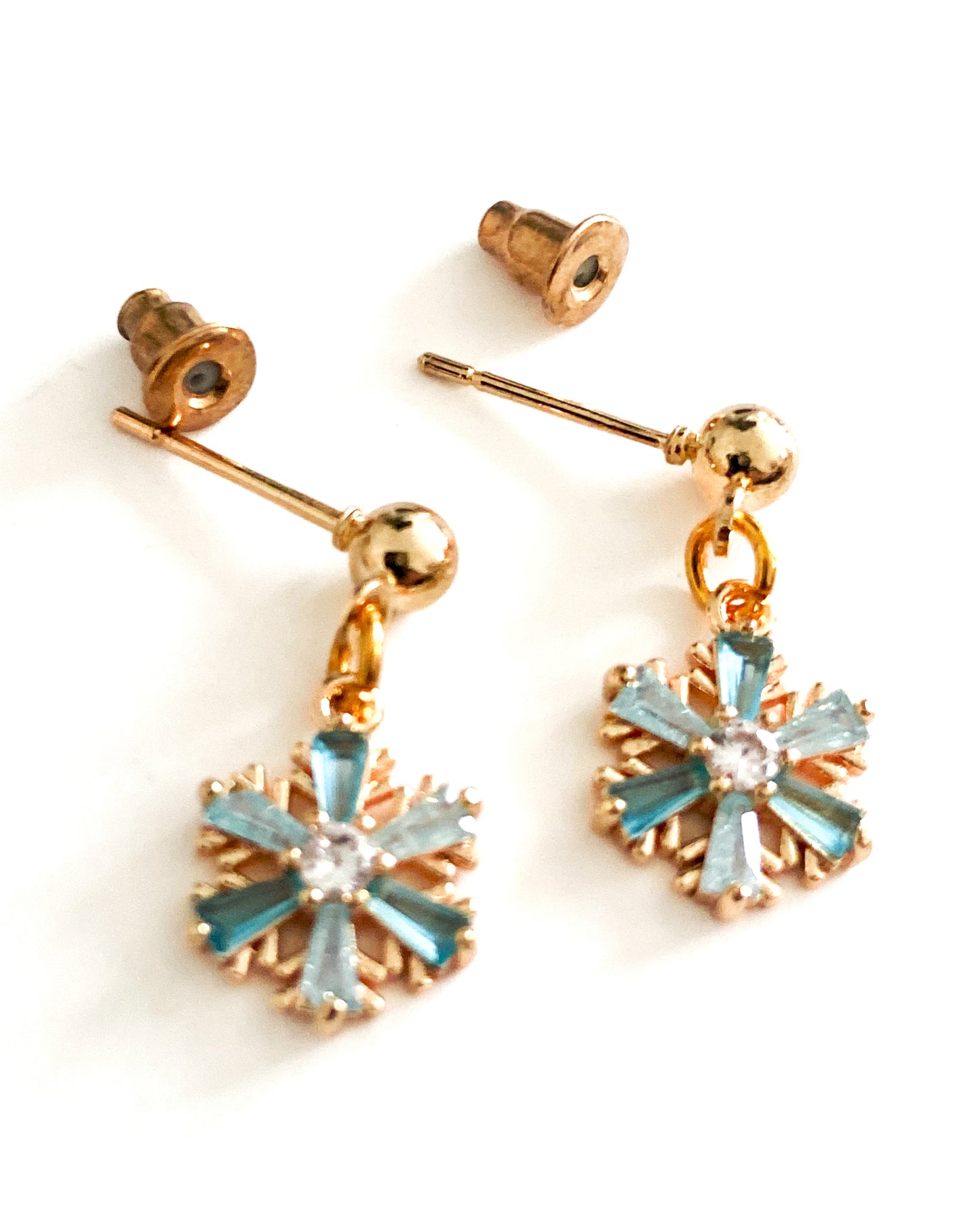 Sparkly snowflake earrings