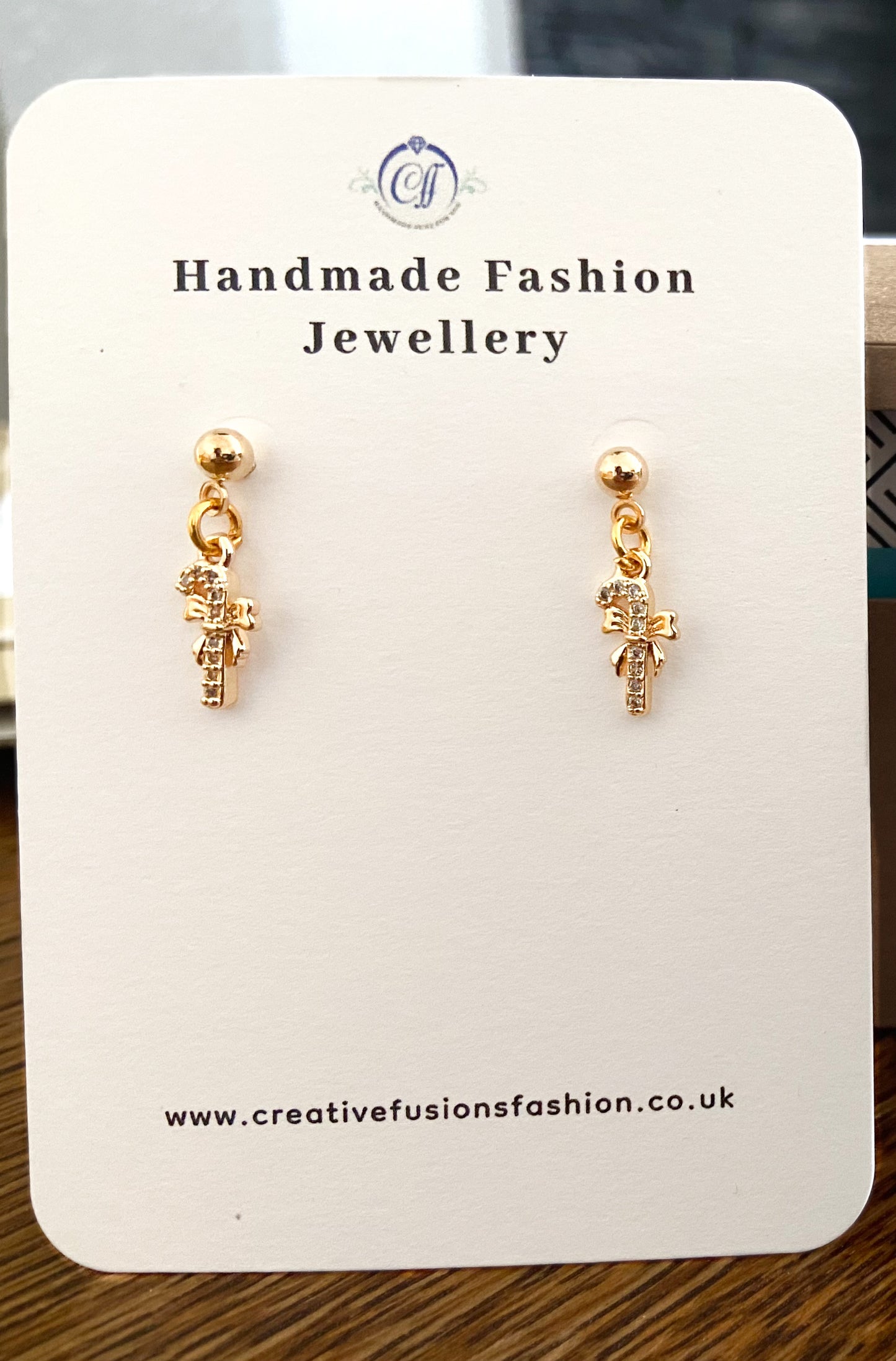 Crystal candy cane Earrings