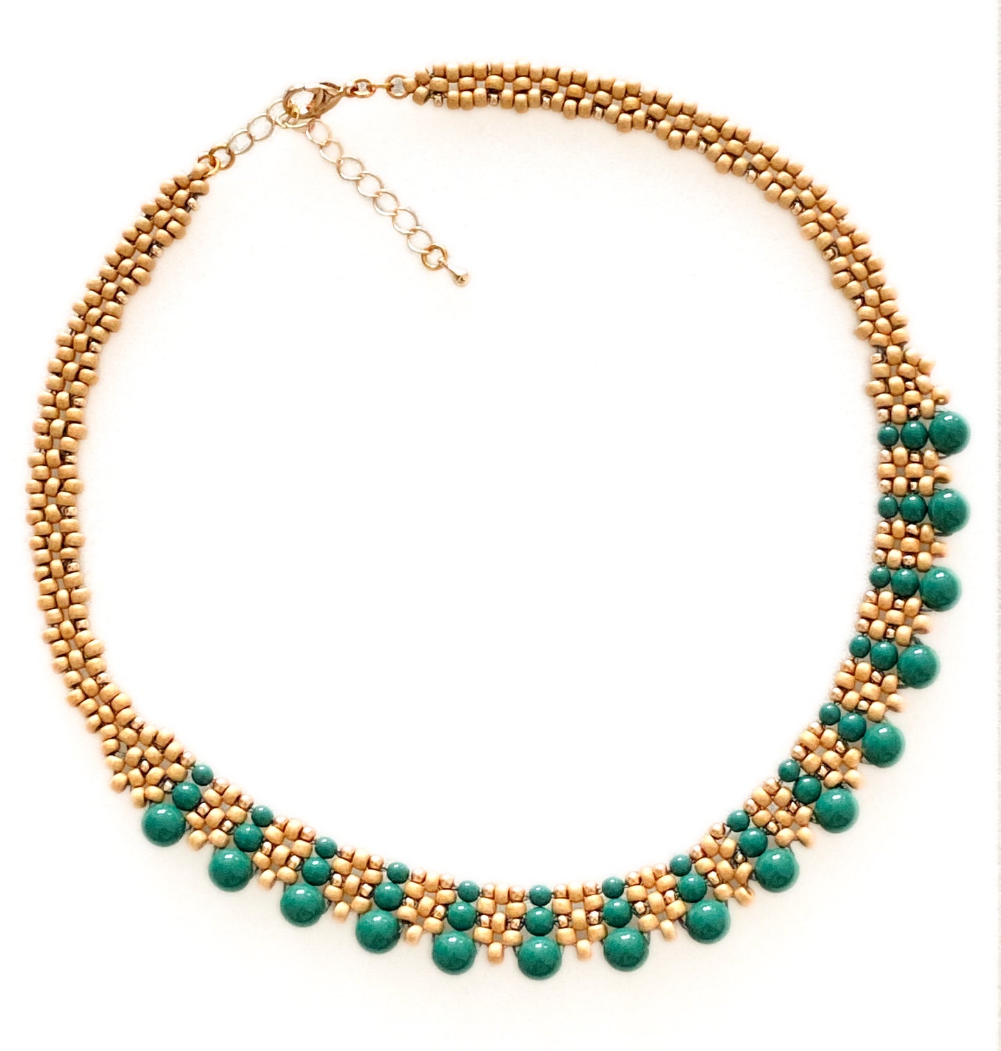Beaded collar necklace
