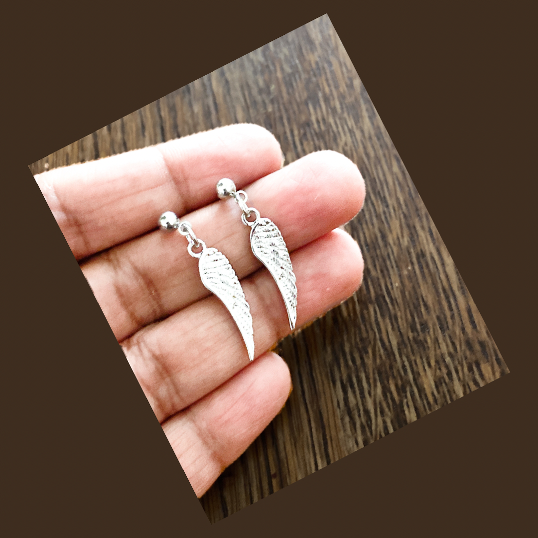 Angel Wings Charm Earring