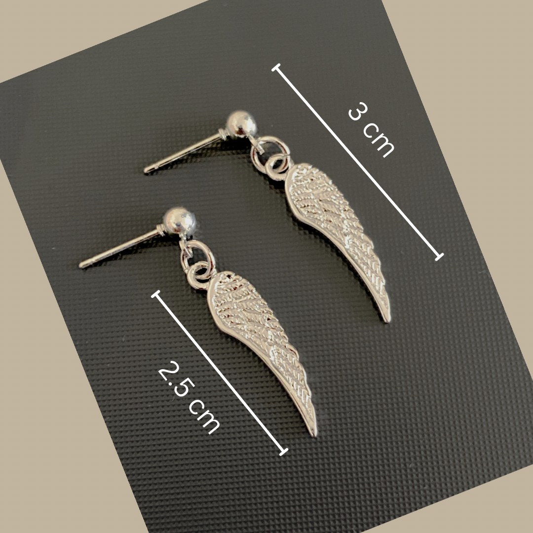 Angel Wings Charm Earring