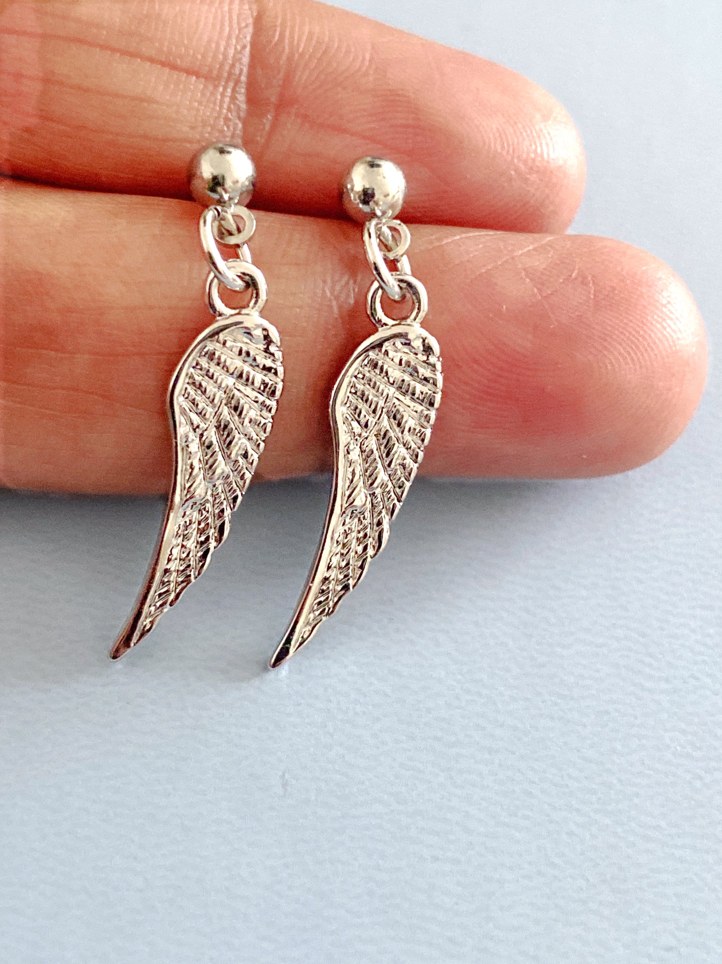 Angel Wings Charm Earring