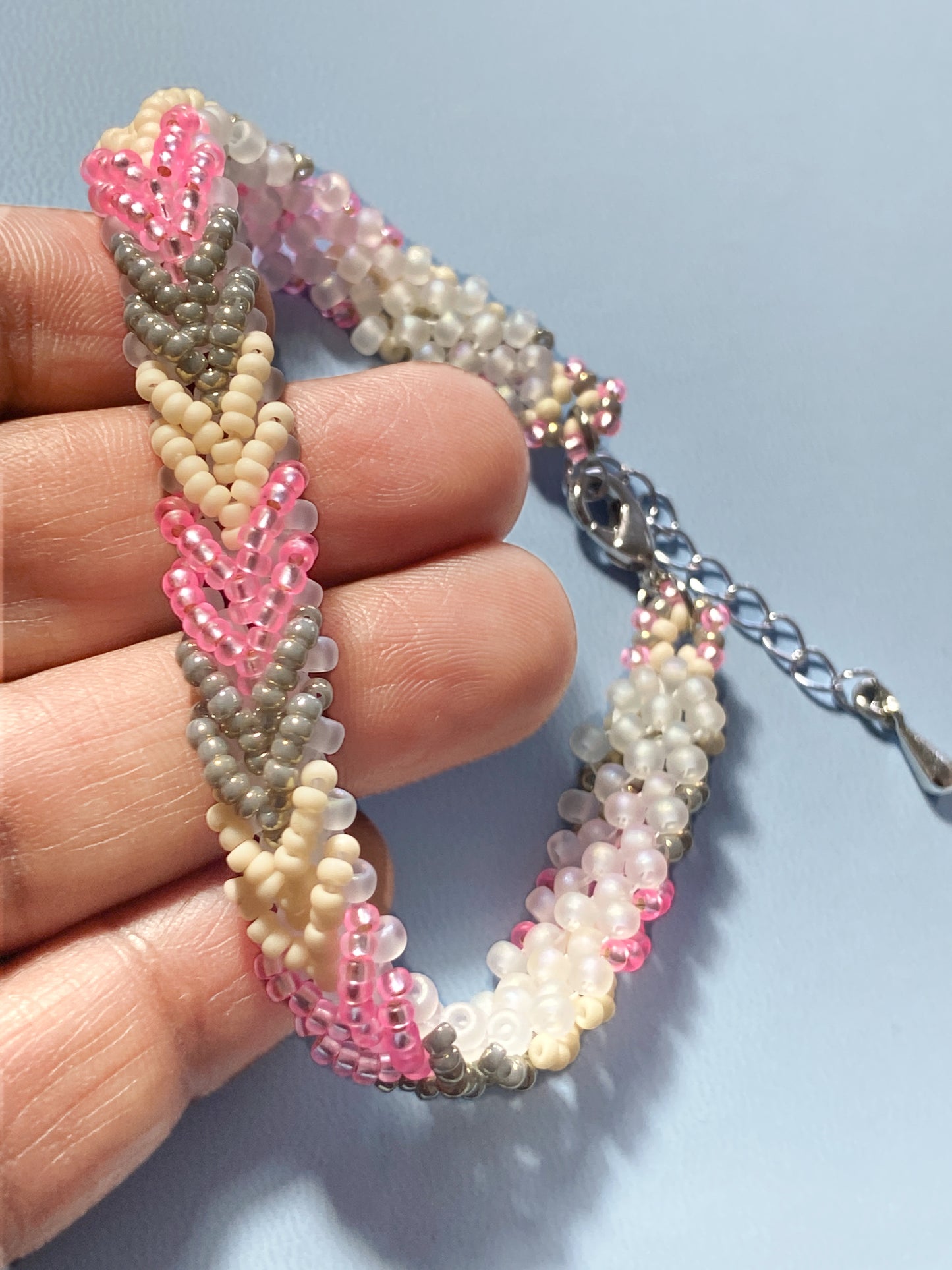 Cherry Blossom Chevron Bracelet