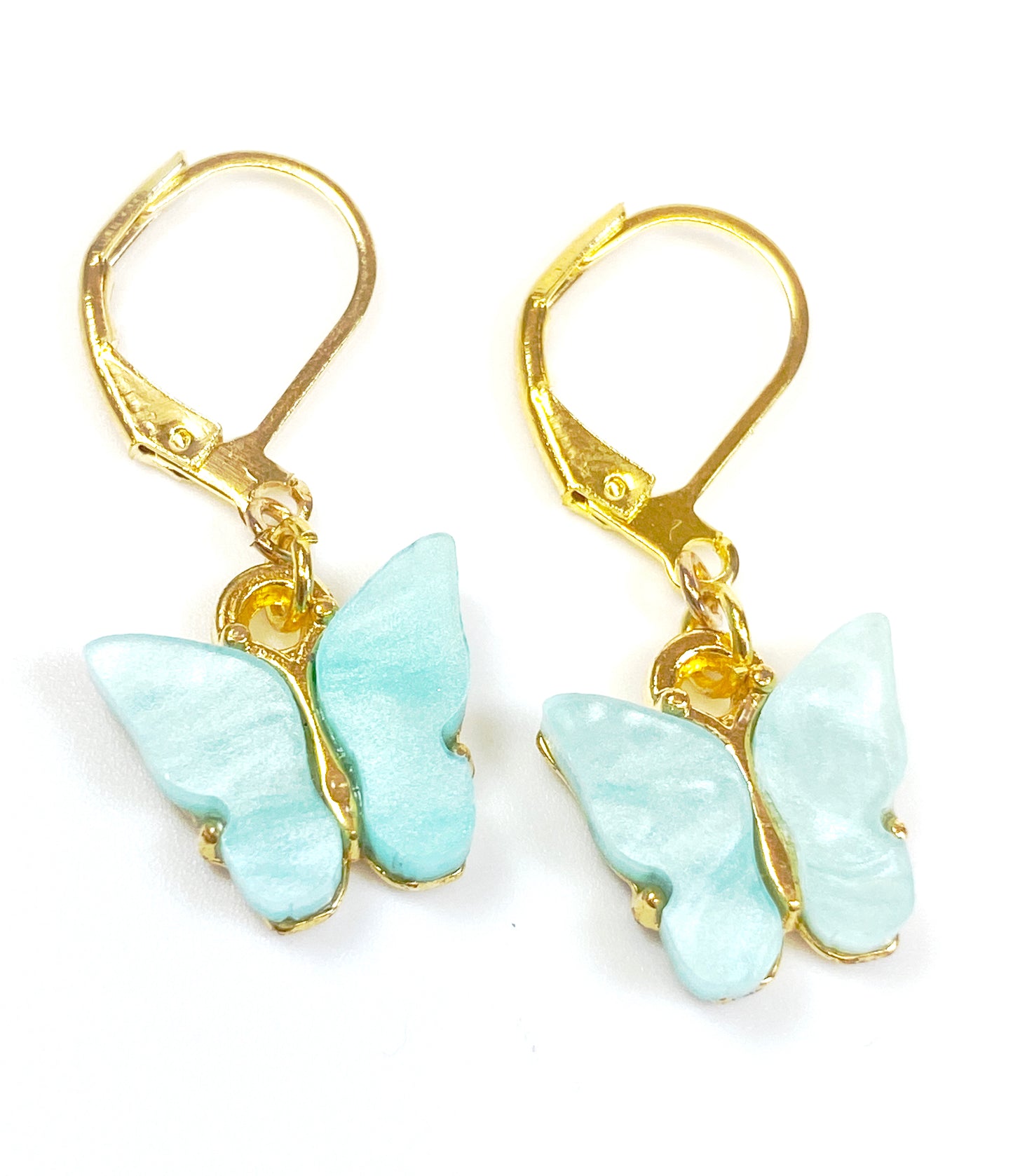 Mini Butterfly Charm Earring-Gold plated