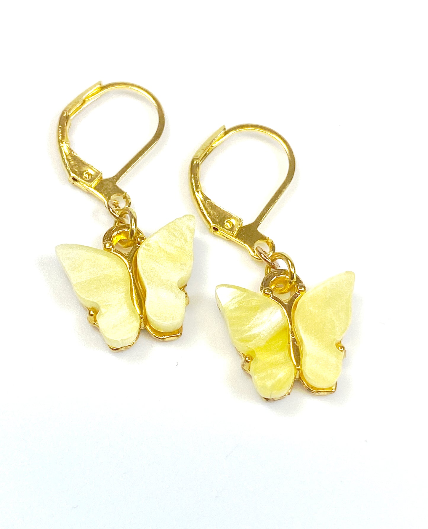 Mini Butterfly Charm Earring-Gold plated