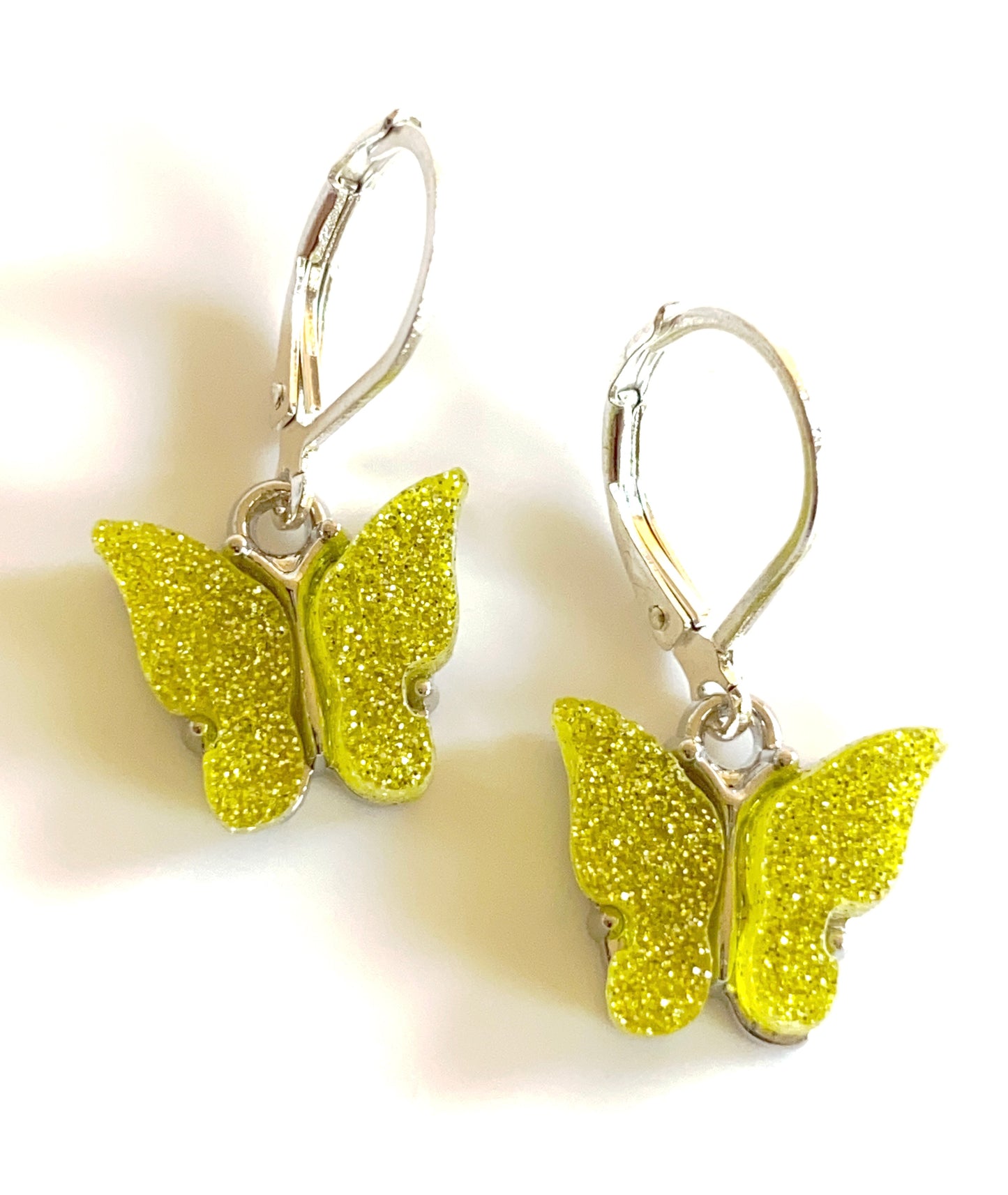 Sparkly Butterfly charm earring