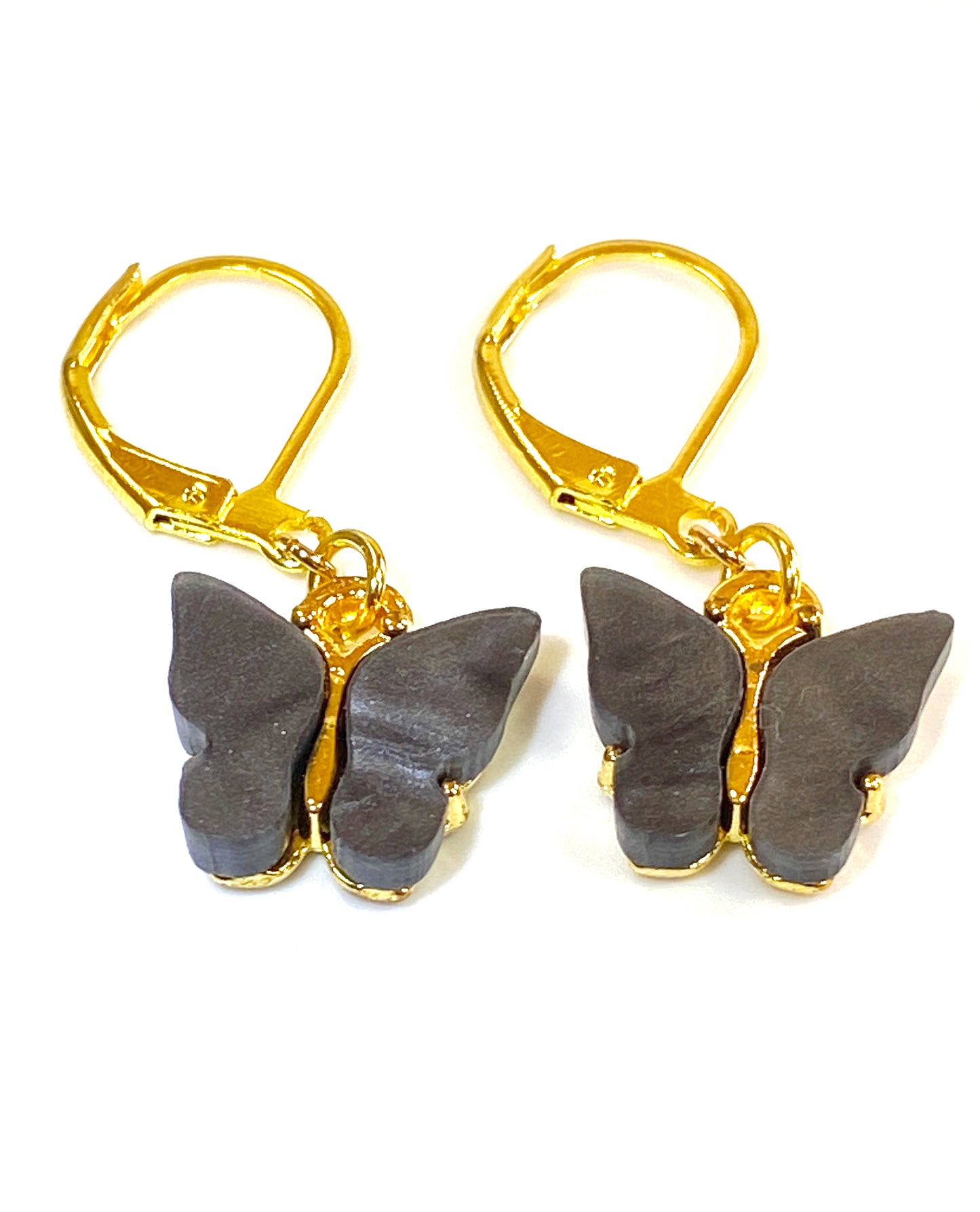 Mini Butterfly Charm Earring-Gold plated