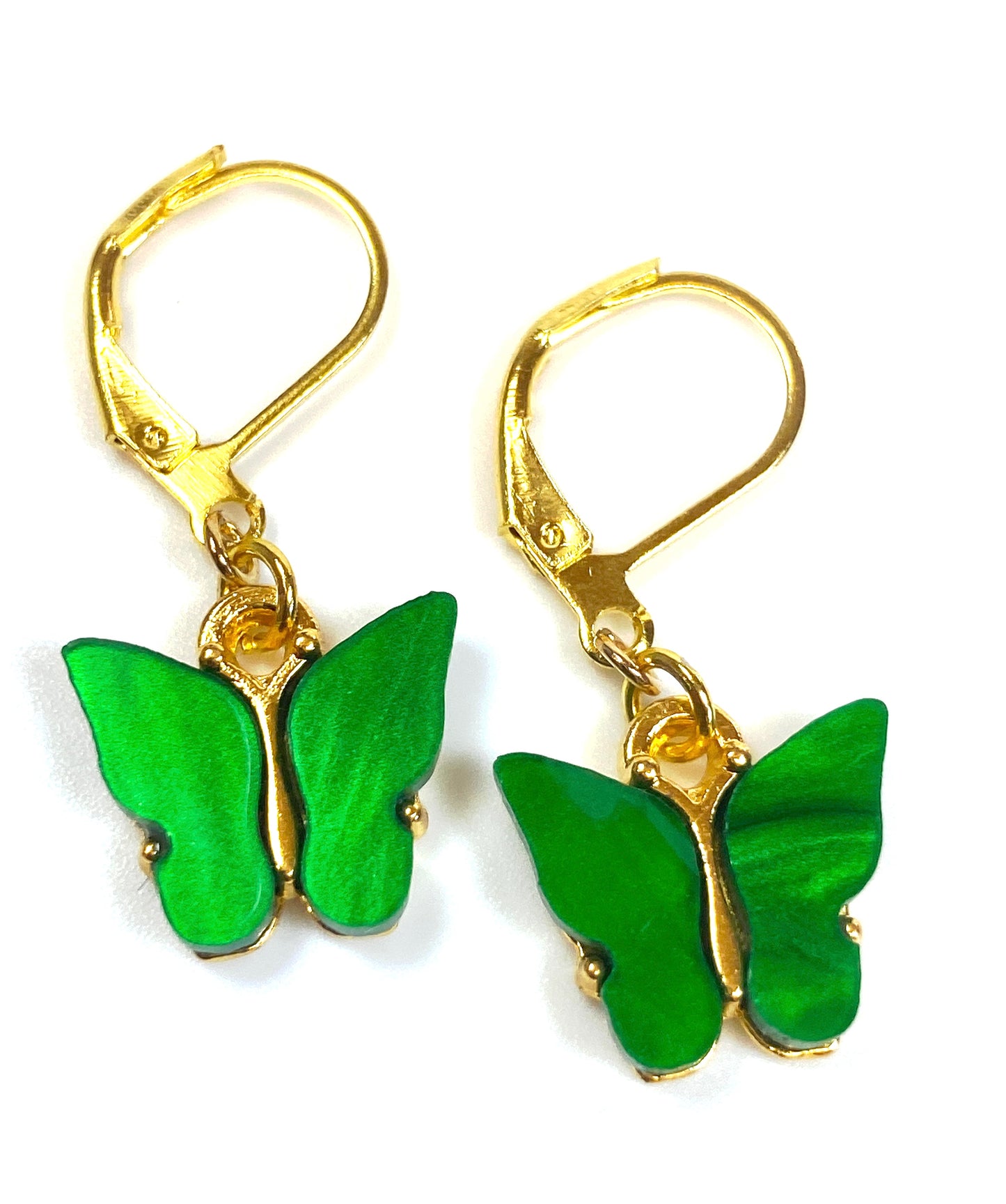 Mini Butterfly Charm Earring-Gold plated