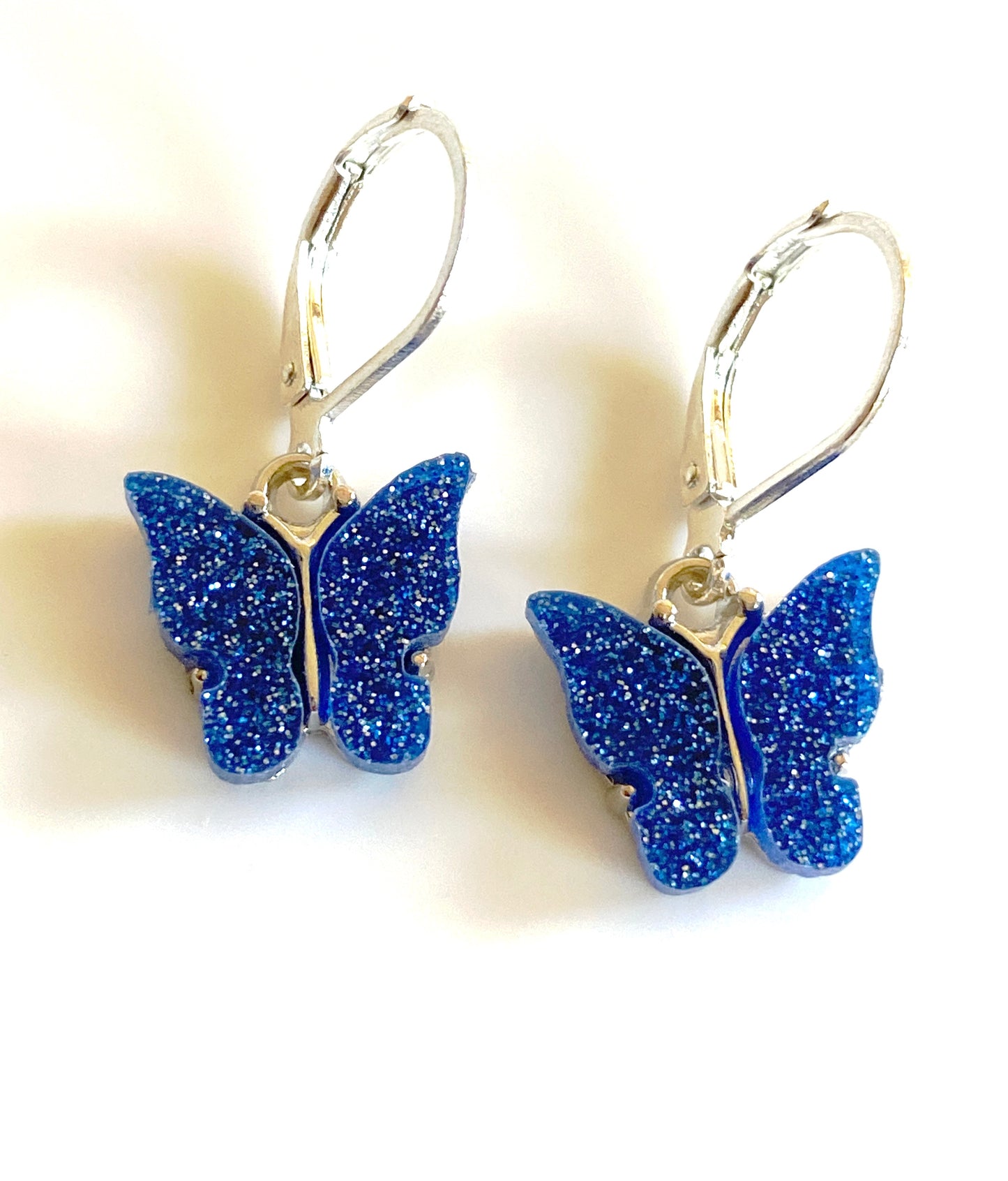 Sparkly Butterfly charm earring