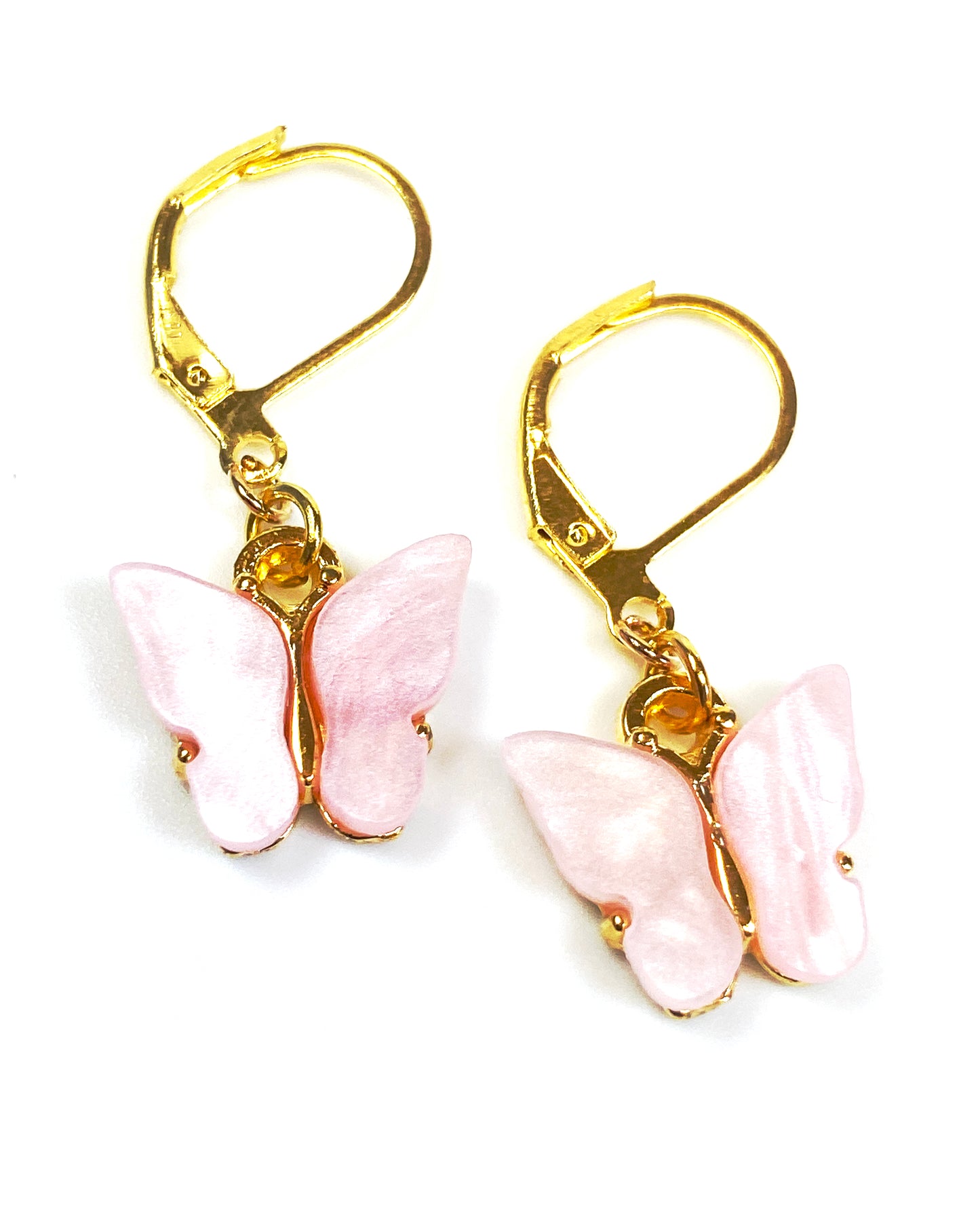 Mini Butterfly Charm Earring-Gold plated