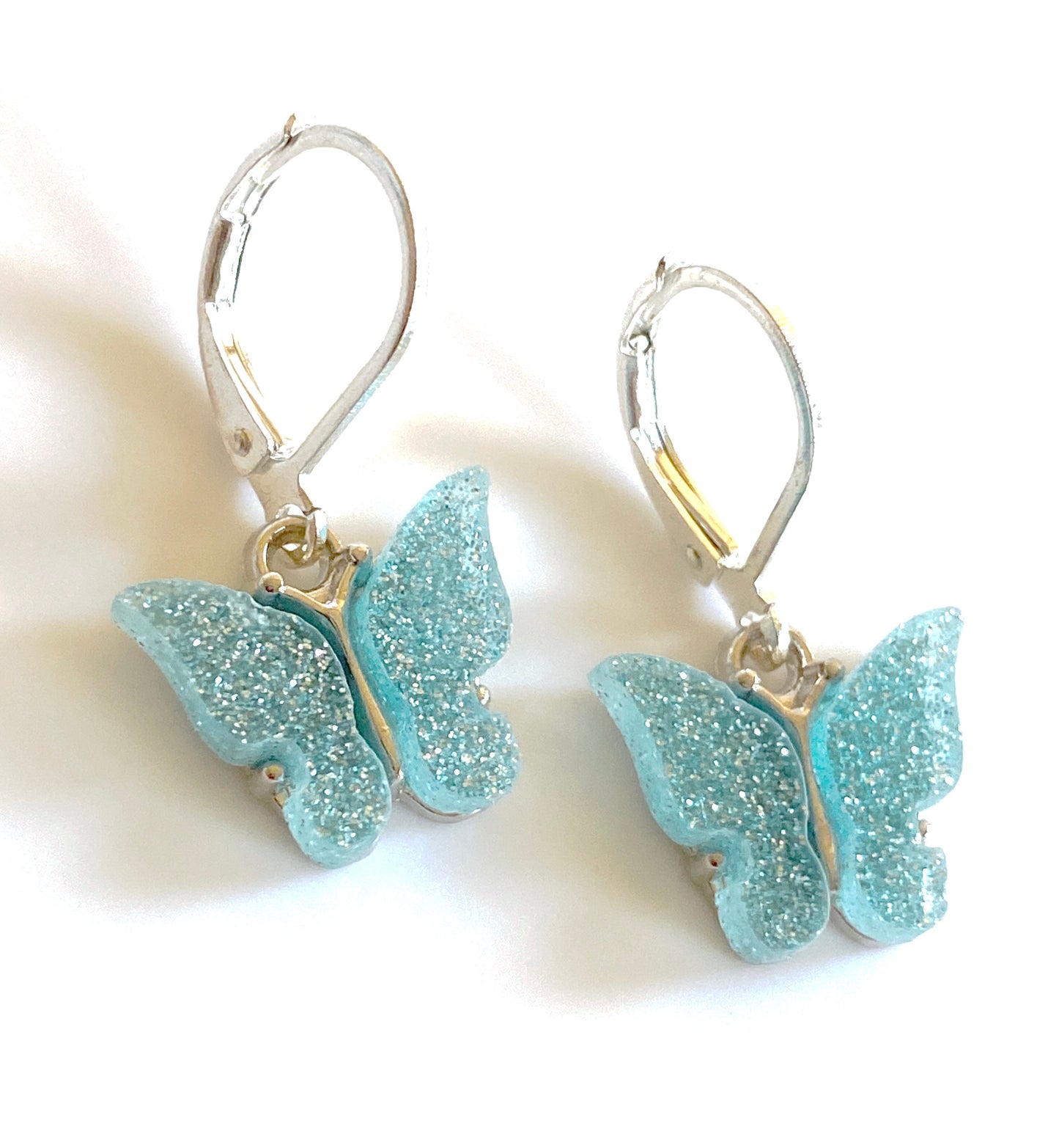 Sparkly Butterfly charm earring