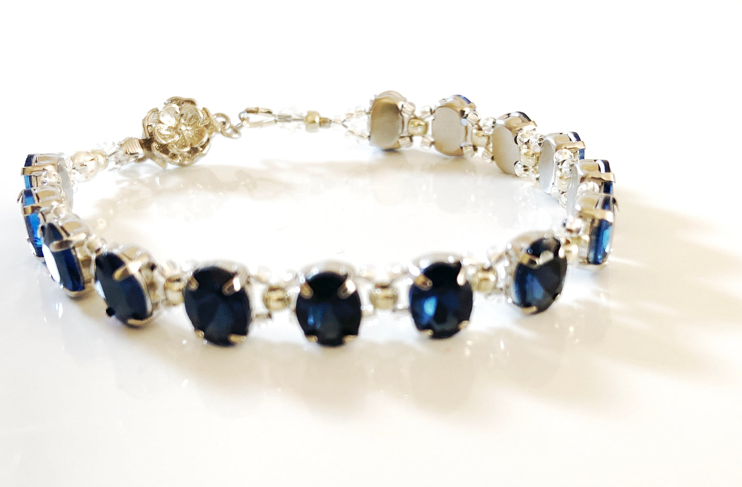 Stepping stone crystal bracelet