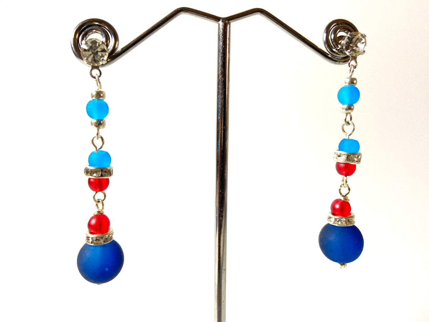 Frosted glass jewel set