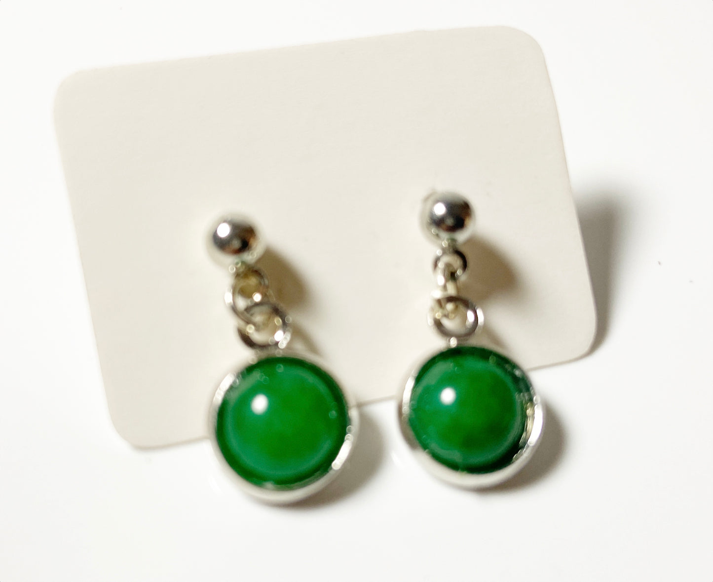 Gemstone drop earrings