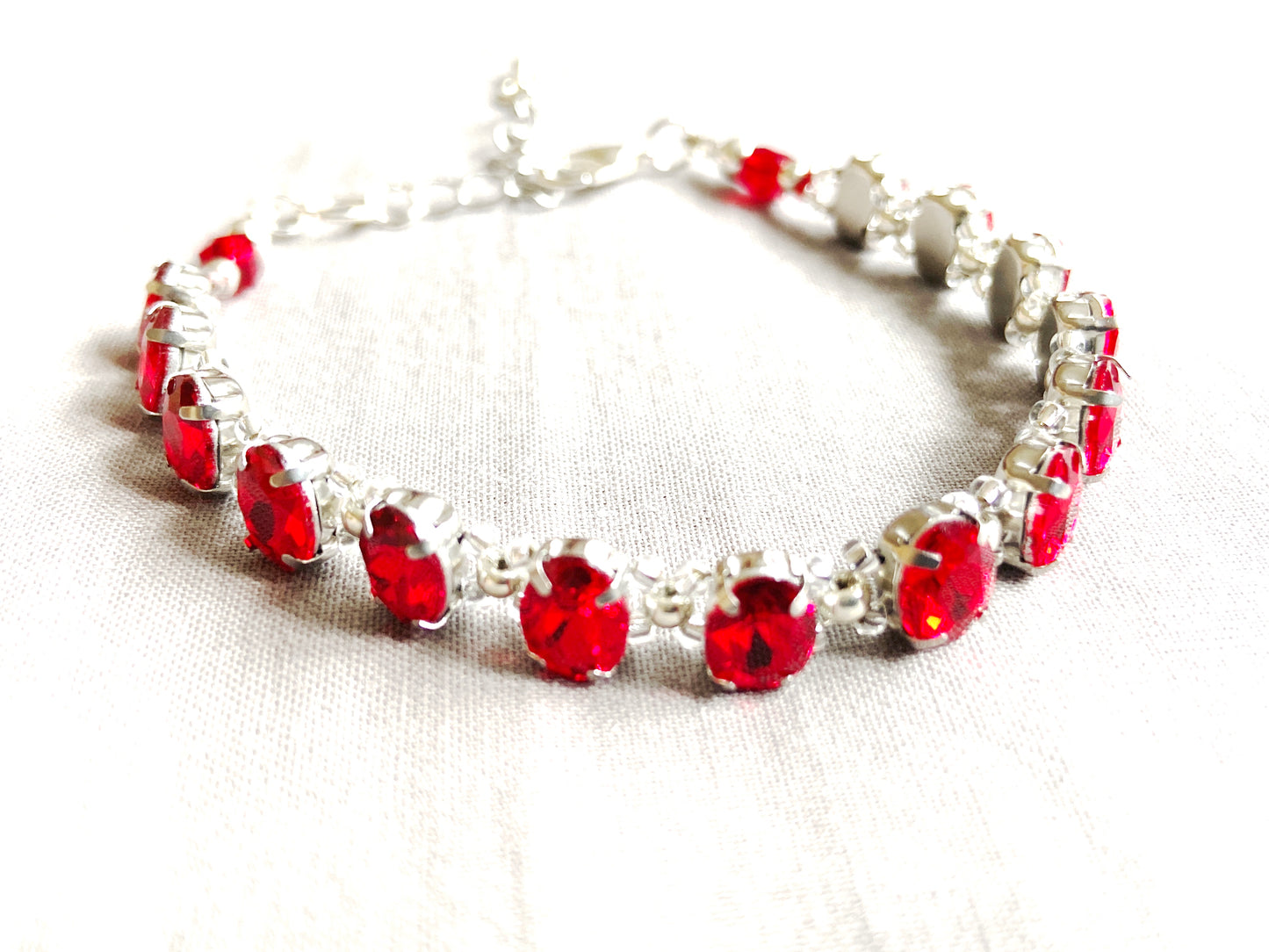 Stepping stone crystal bracelet