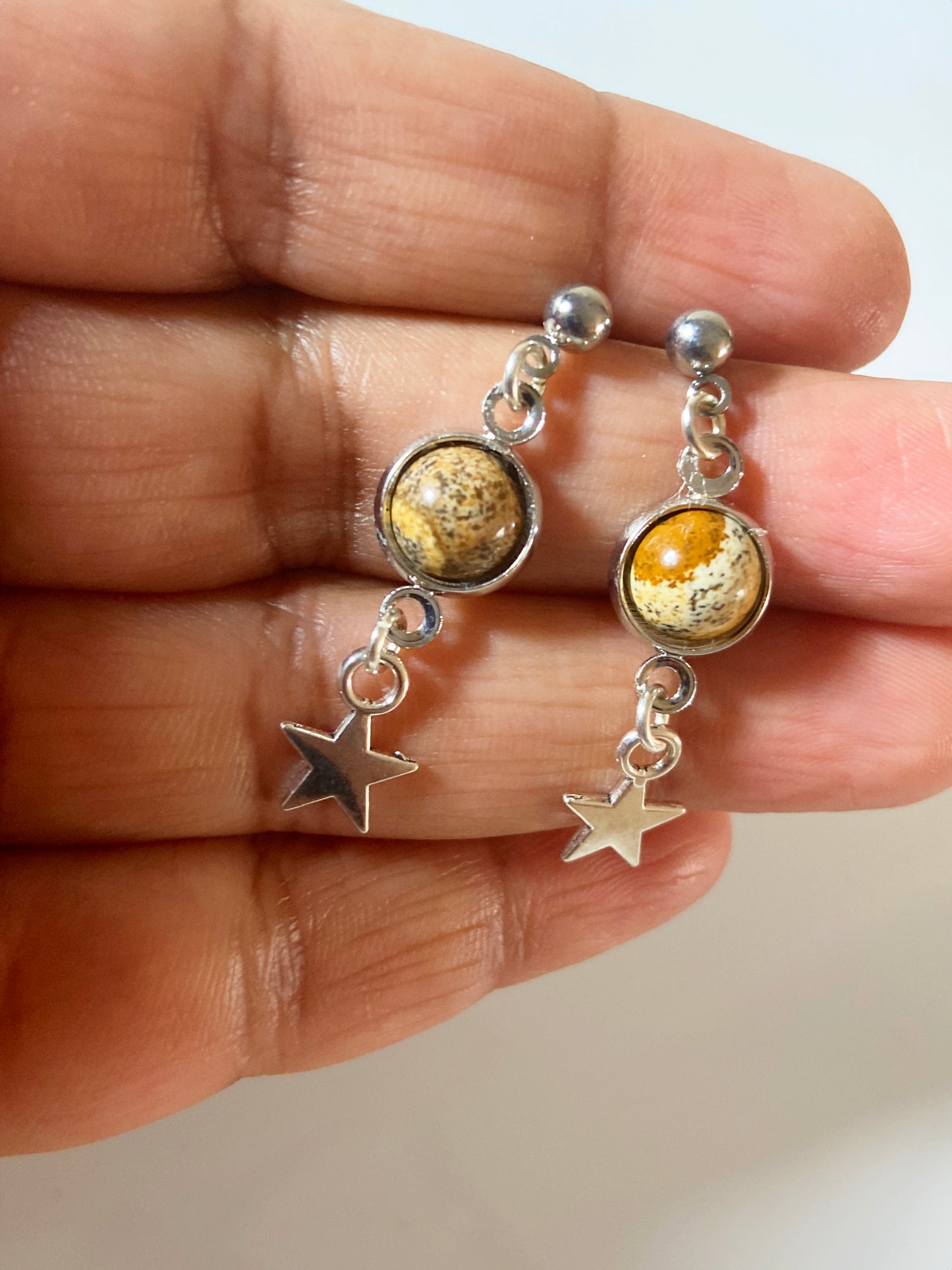 Gemstone delight dangle Earrings