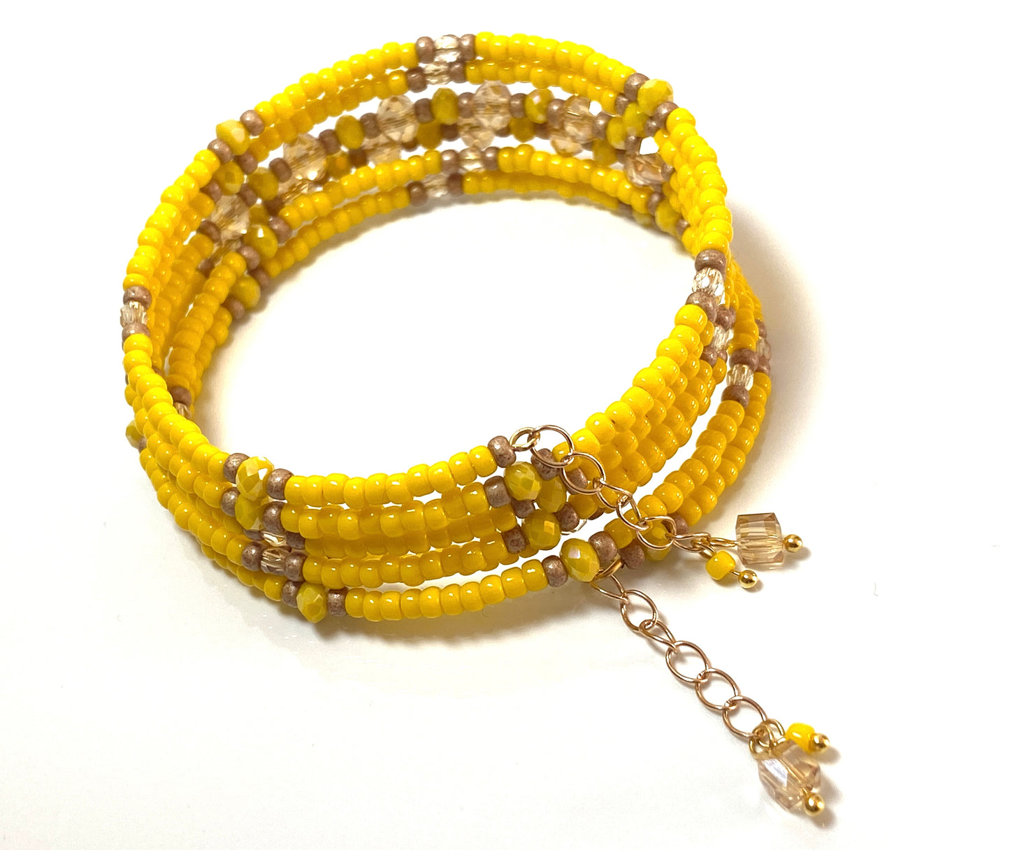 Dandelion field wrap bracelet