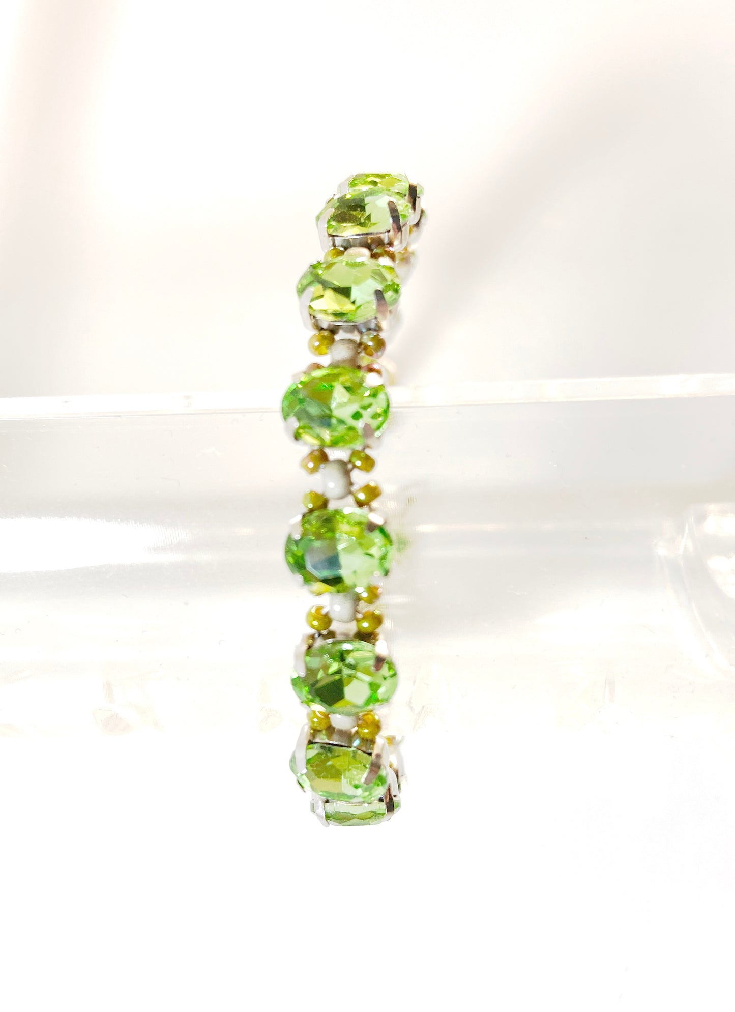 Stepping stone crystal bracelet