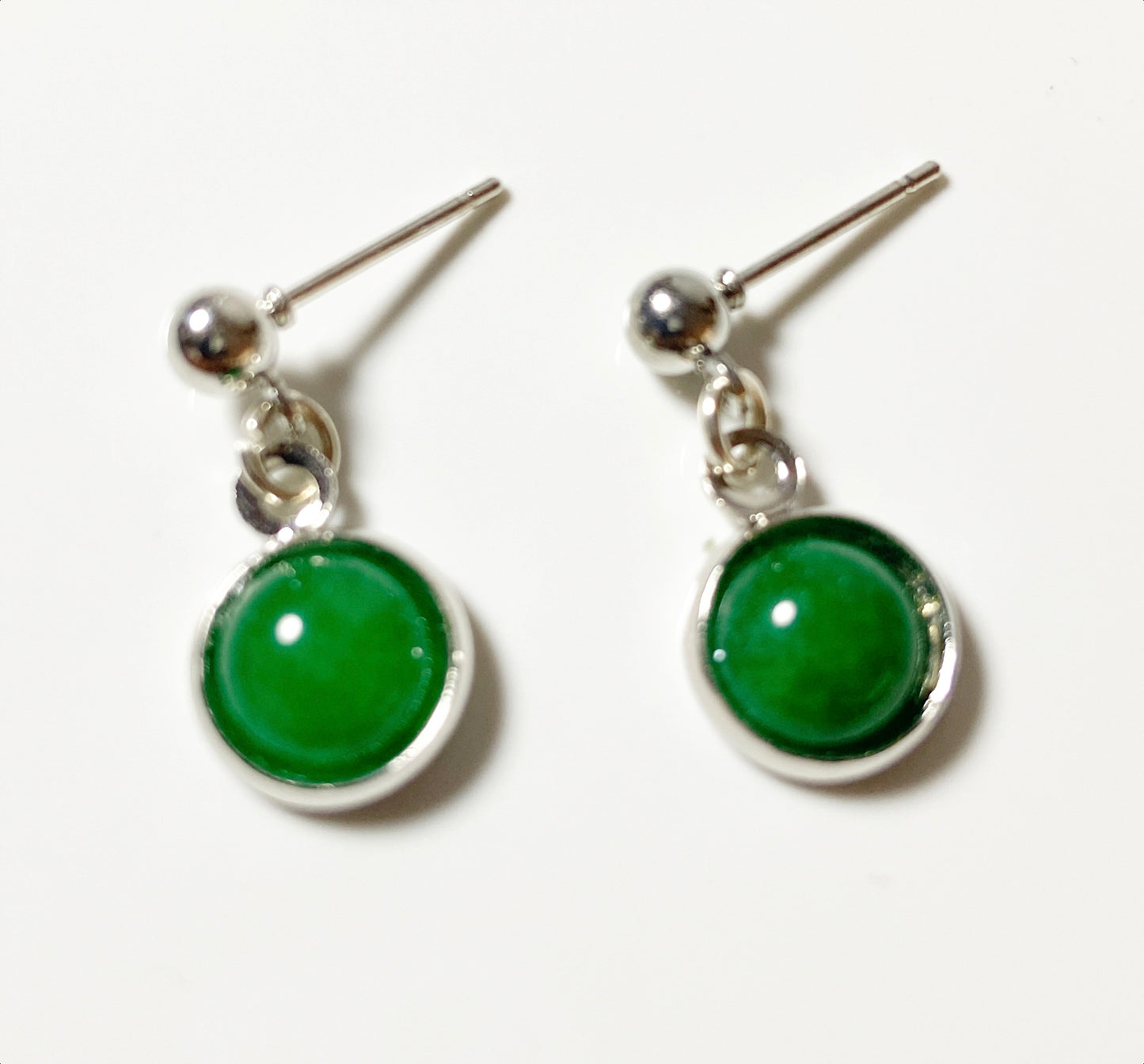Gemstone drop earrings