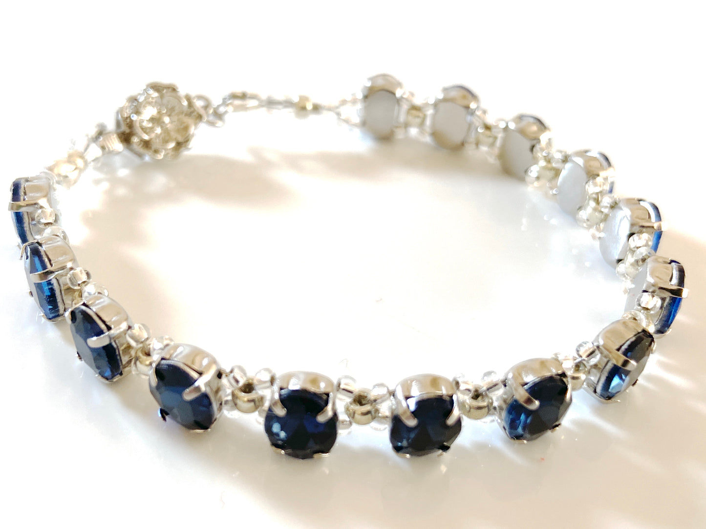 Stepping stone crystal bracelet
