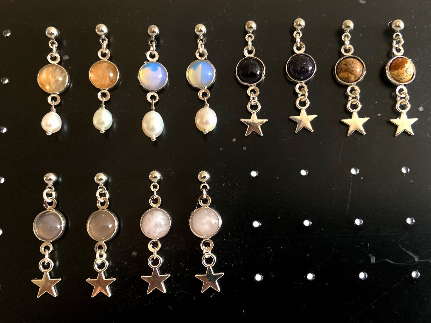 Gemstone delight dangle Earrings
