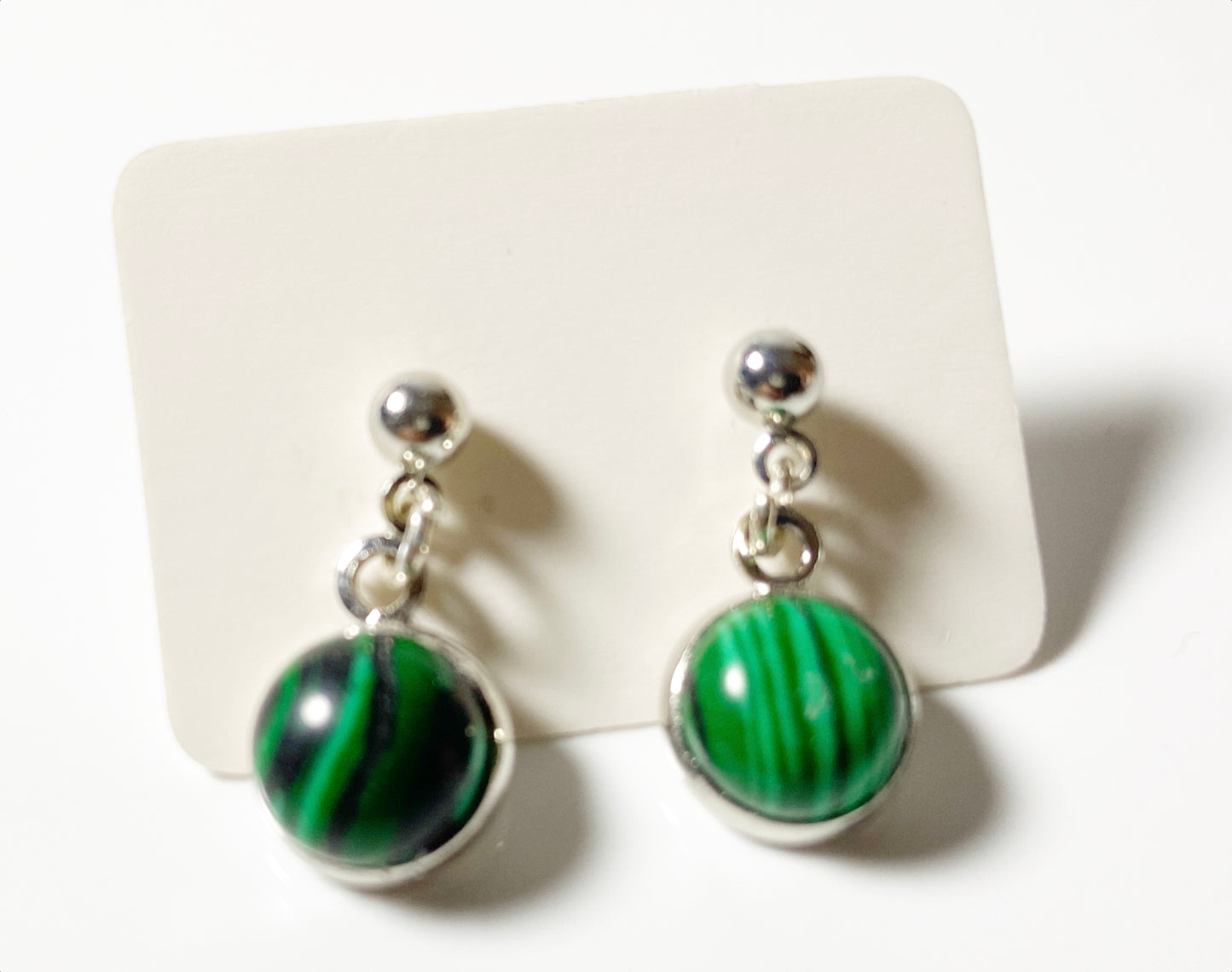 Gemstone drop earrings