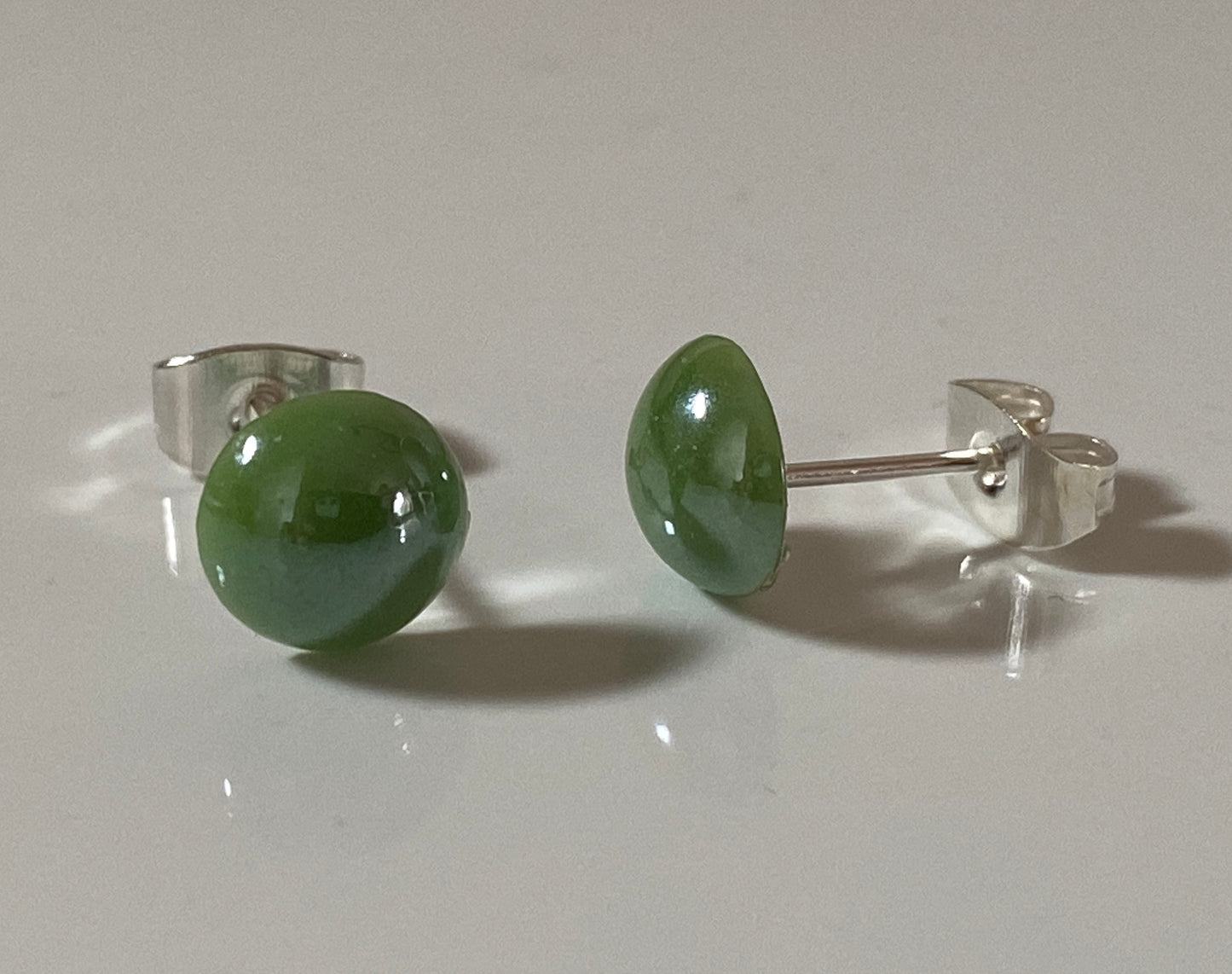 Glass Pearl Stud Earrings