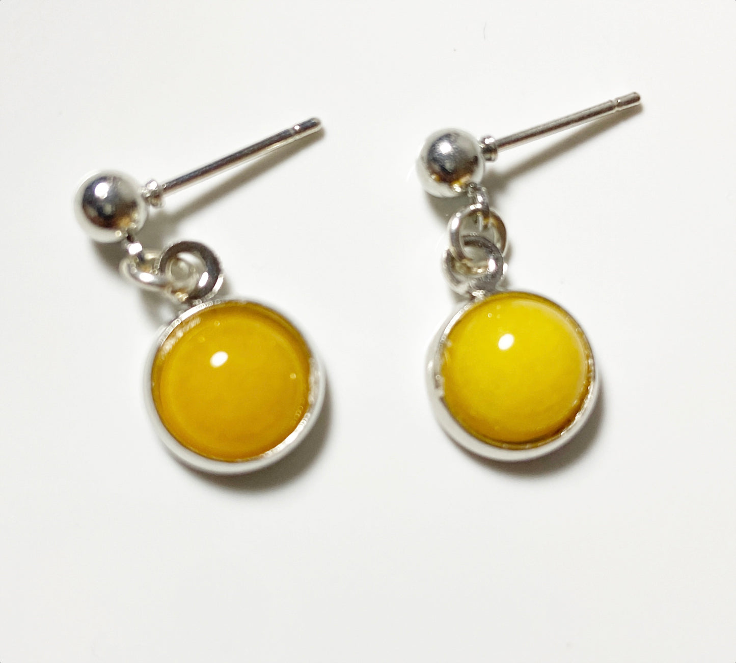 Gemstone drop earrings