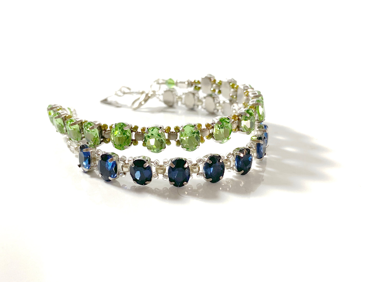 Stepping stone crystal bracelet