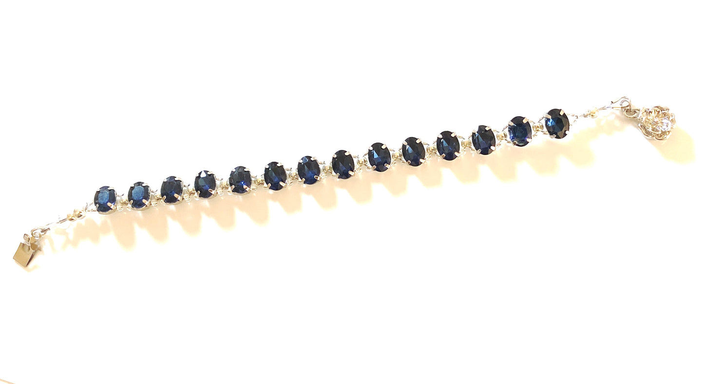 Stepping stone crystal bracelet