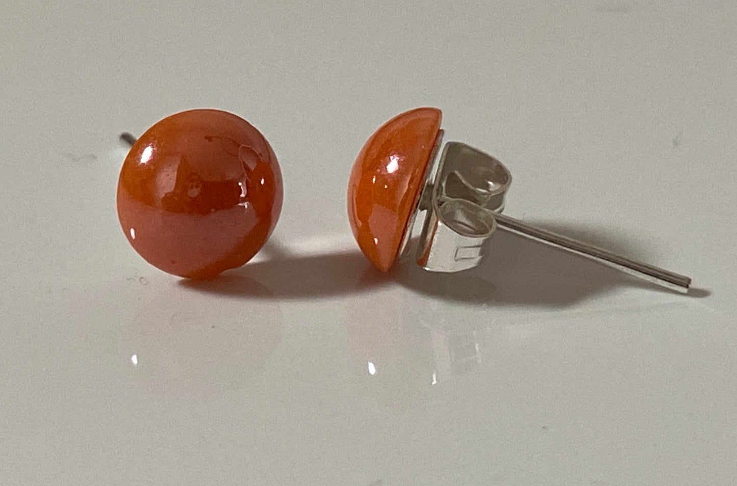 Glass Pearl Stud Earrings
