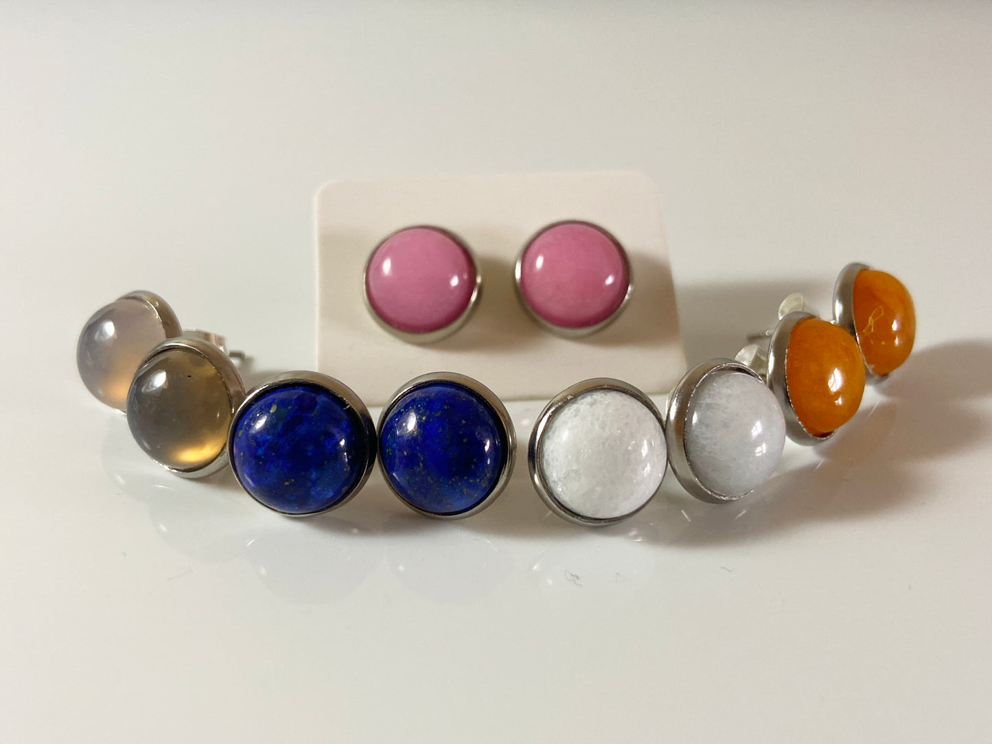 Gemstone ear stud Earrings