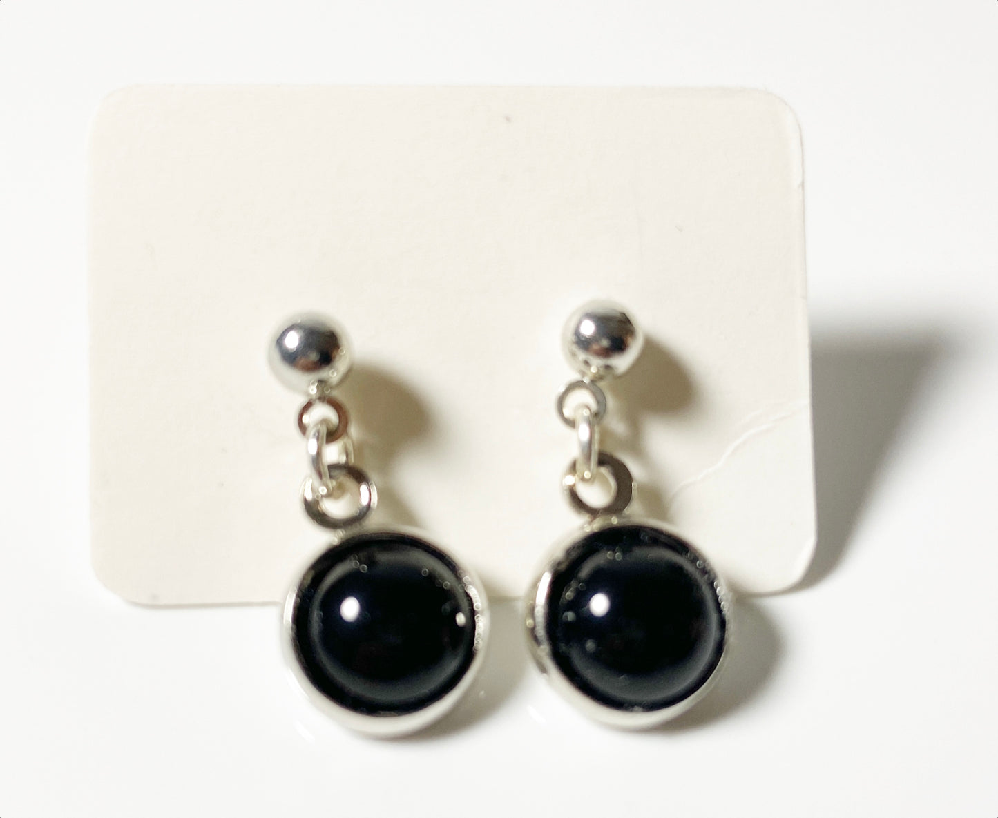 Gemstone drop earrings