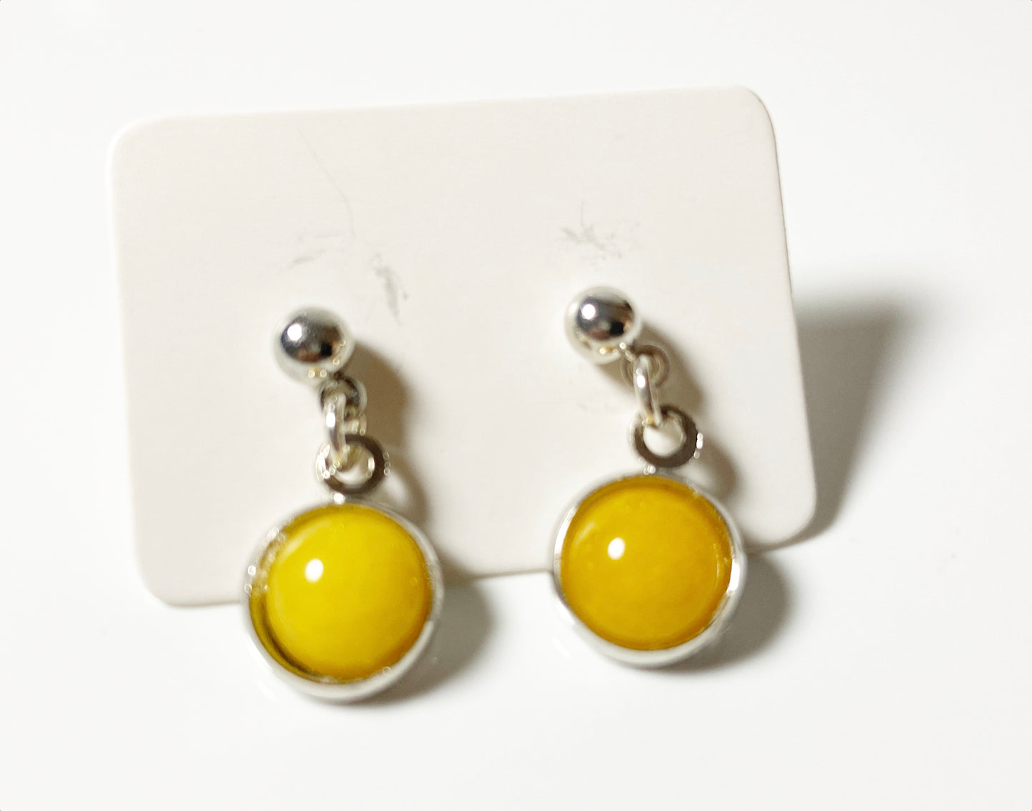 Gemstone drop earrings