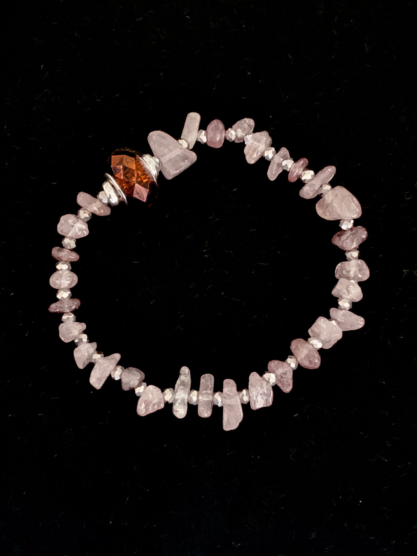 Crystal chip bracelet