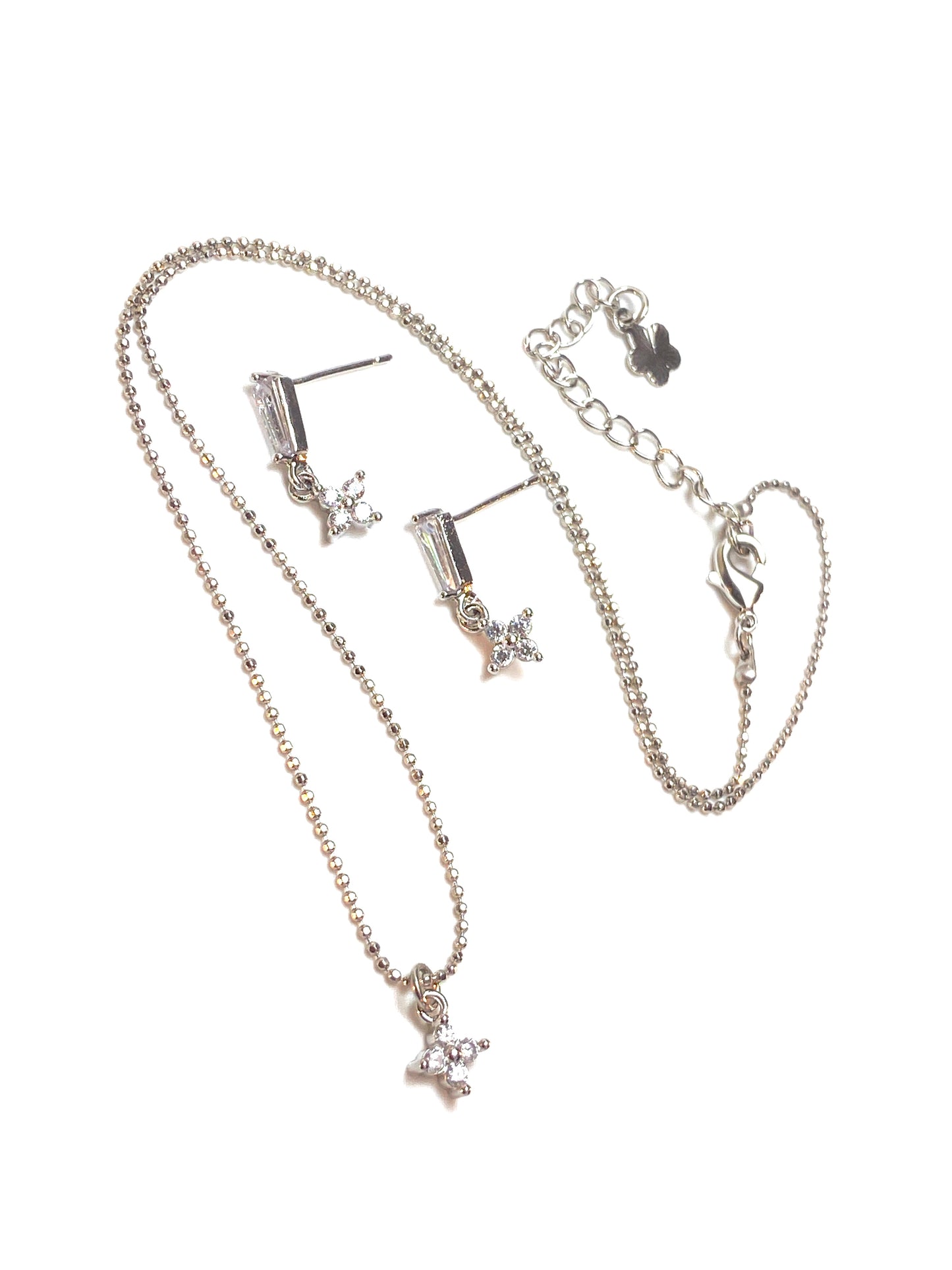 Crystal Mayflower Jewel Set