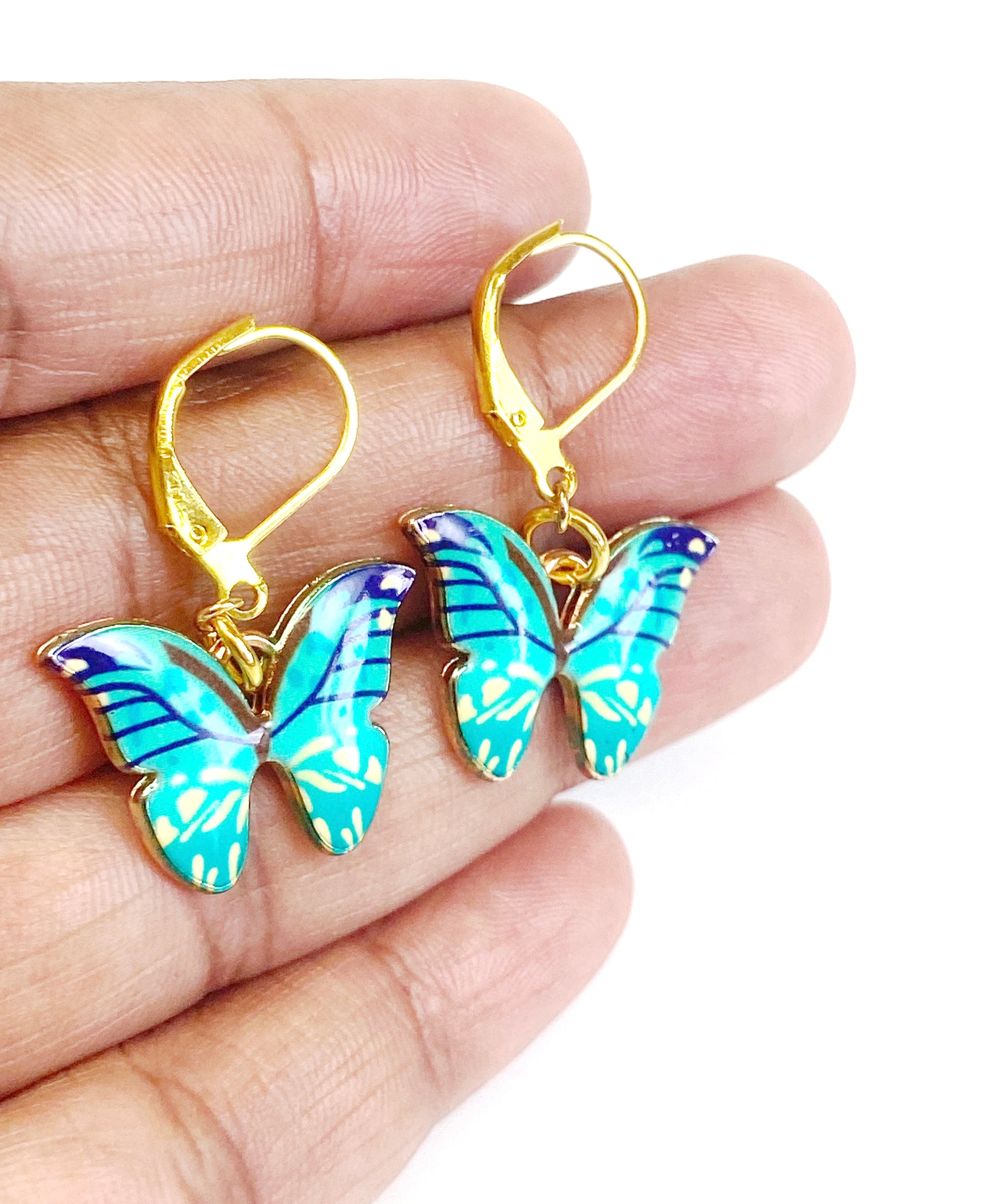 Blue Butterfly Earring