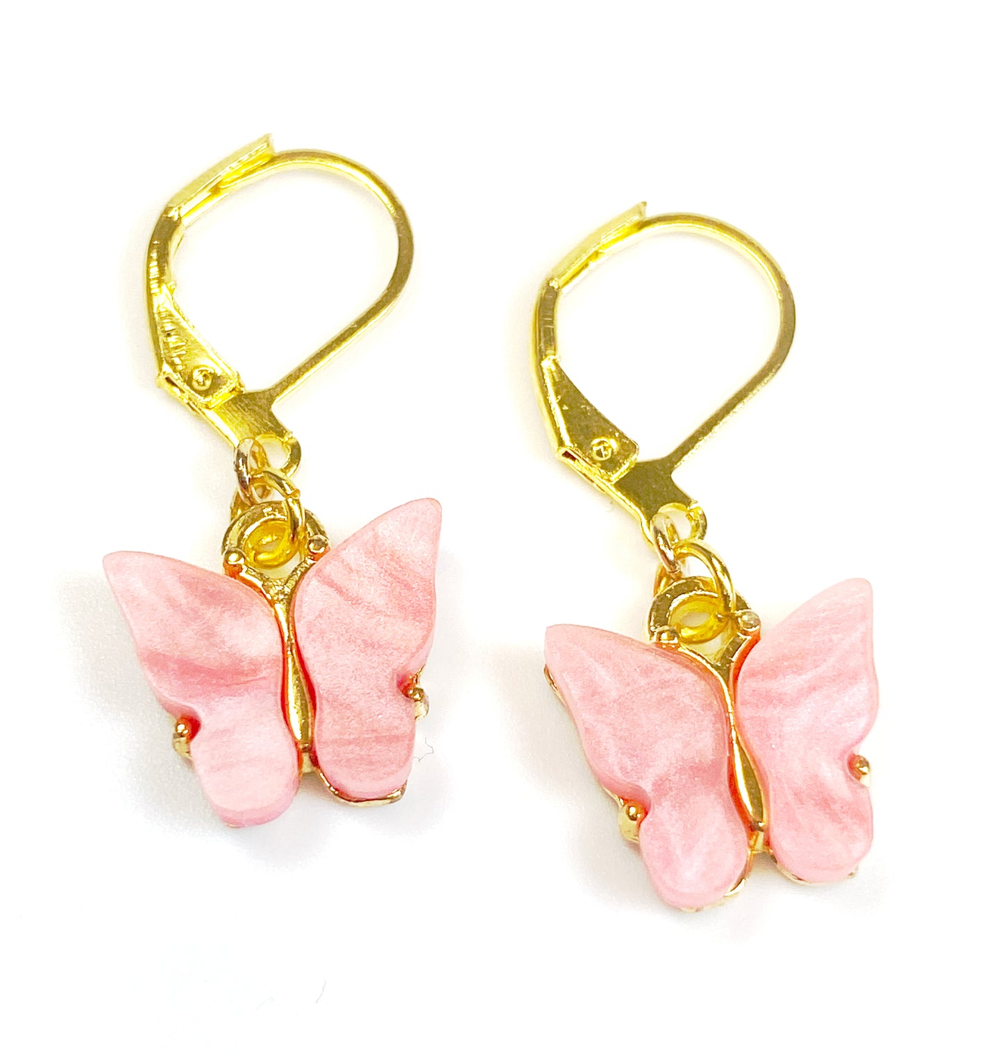 Mini Butterfly Charm Earring-Gold plated