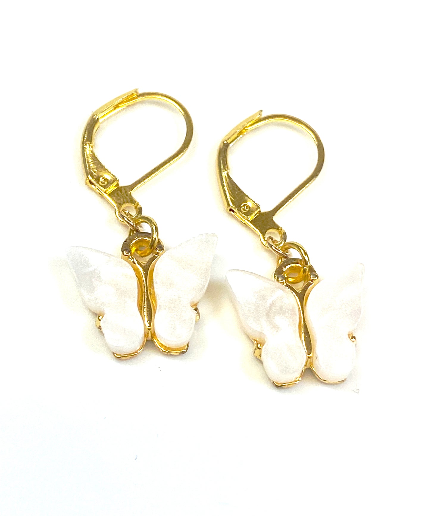 Mini Butterfly Charm Earring-Gold plated