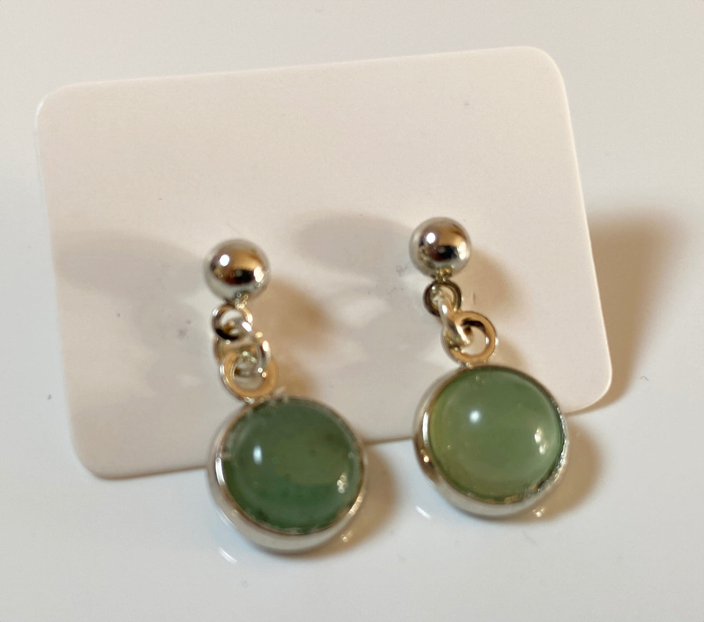 Gemstone drop earrings